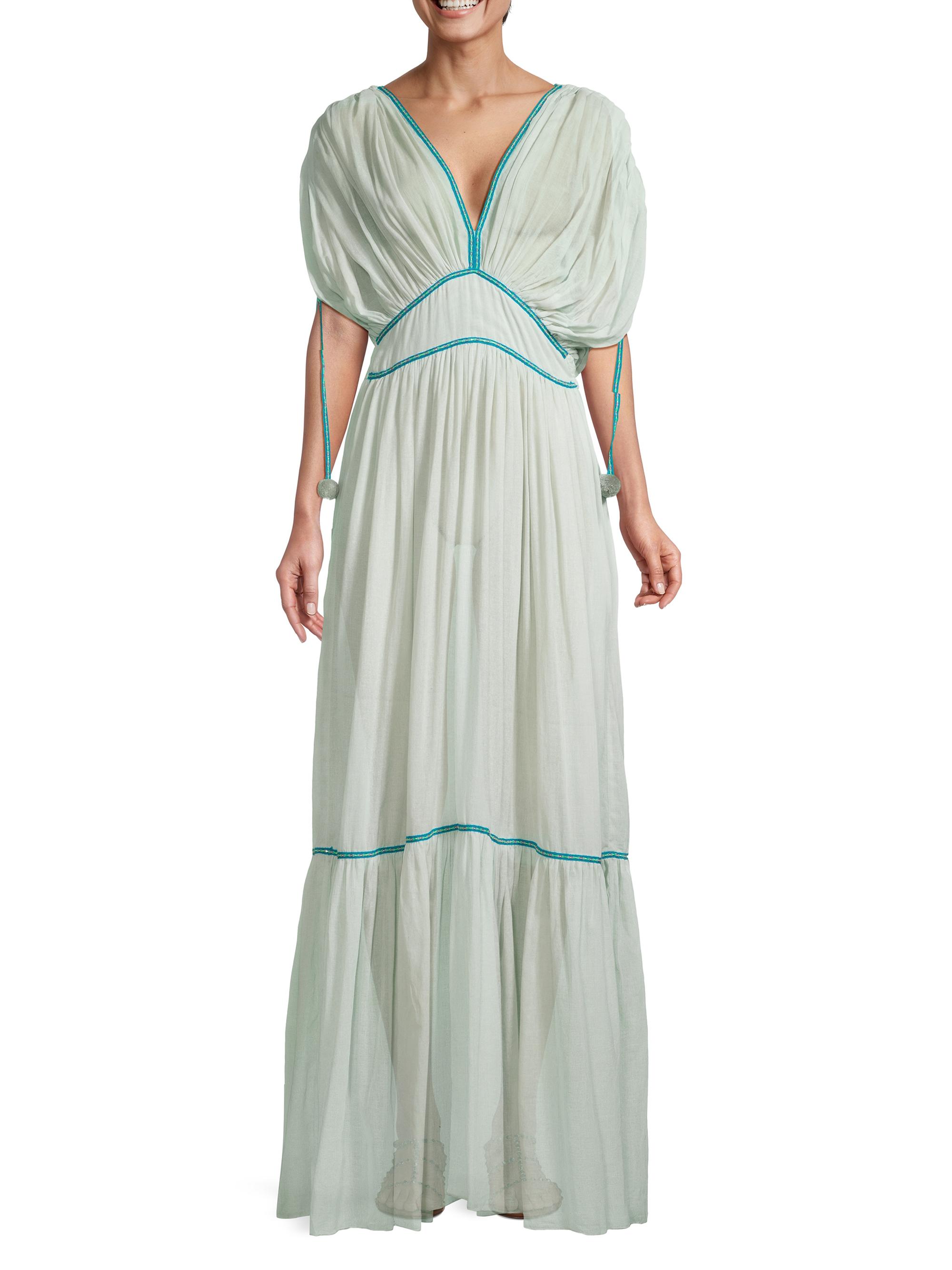 Pitusa Clara Pom-Pom Maxi Dress | Saks Fifth Avenue