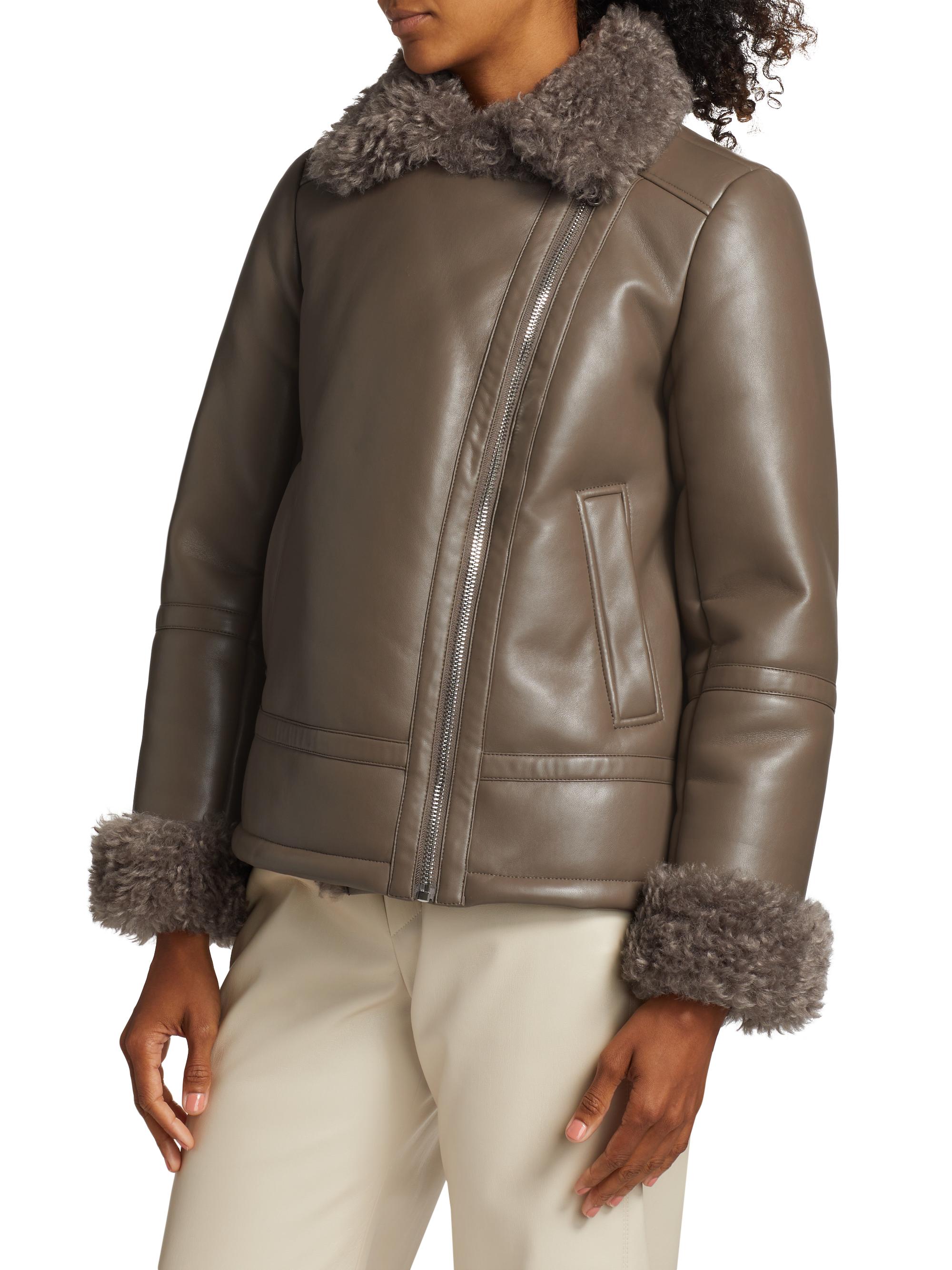 Mercer Collective Thea Faux Leather Moto Jacket | Saks Fifth Avenue