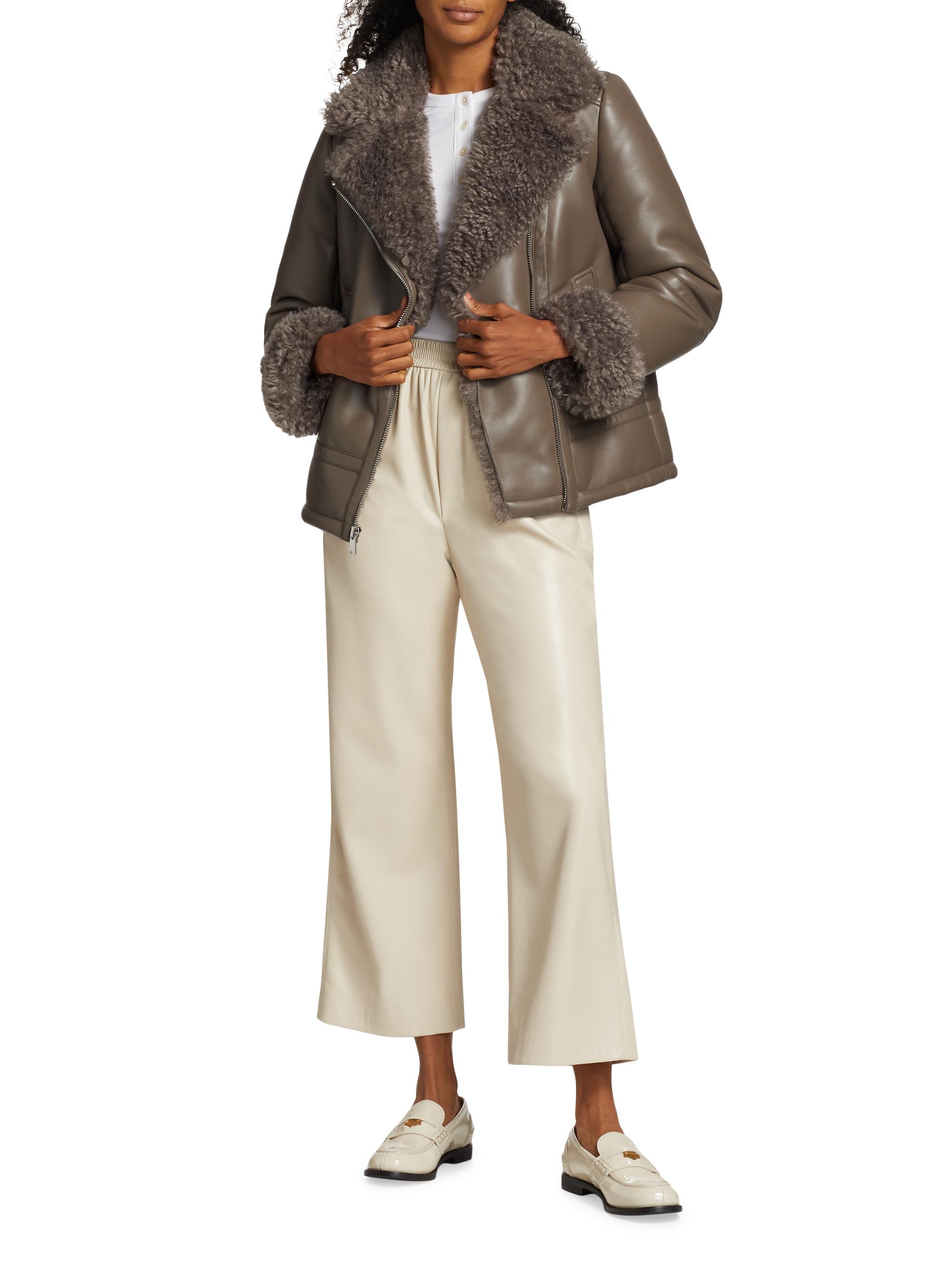 Mercer Collective Thea Faux Leather Moto Jacket | Saks Fifth Avenue