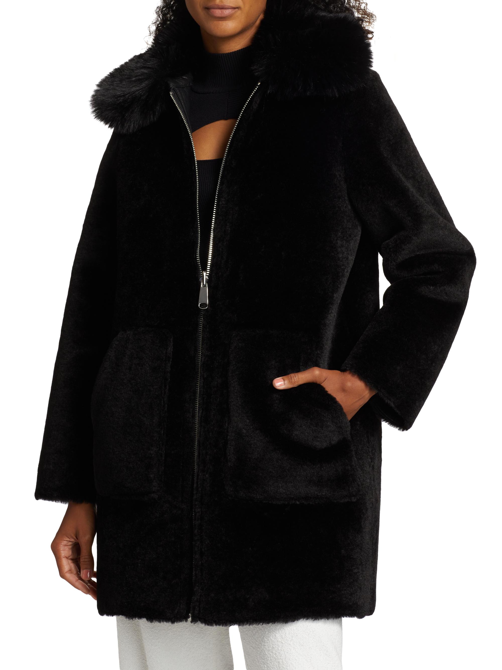 Mercer Collective Alison Reversible Sherpa Coat | Saks Fifth Avenue
