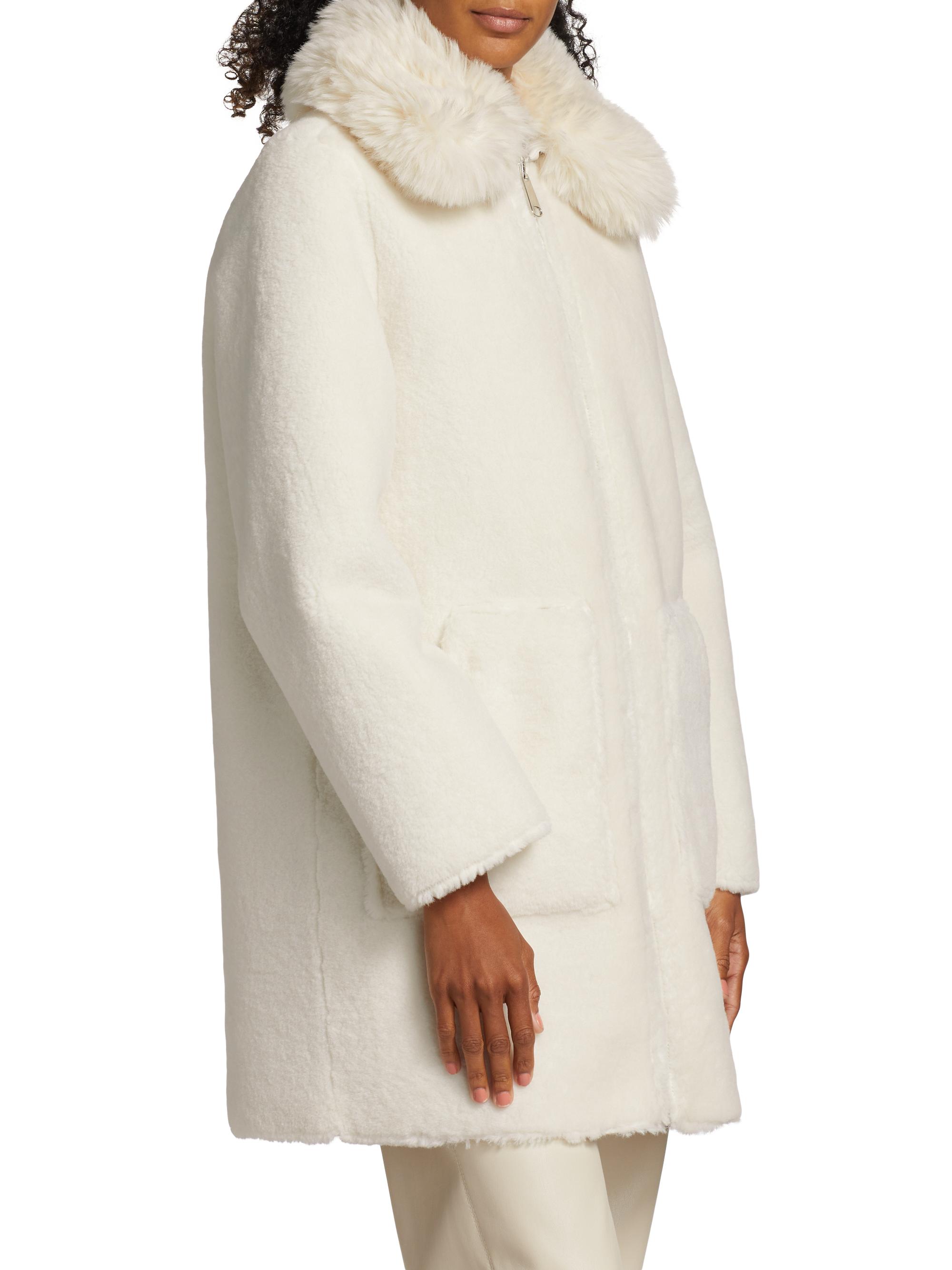 F*✨様 Chombert 毛皮コート アイボリー Mercer Collective Alison Reversible Sherpa Coat | Saks Fifth Avenue