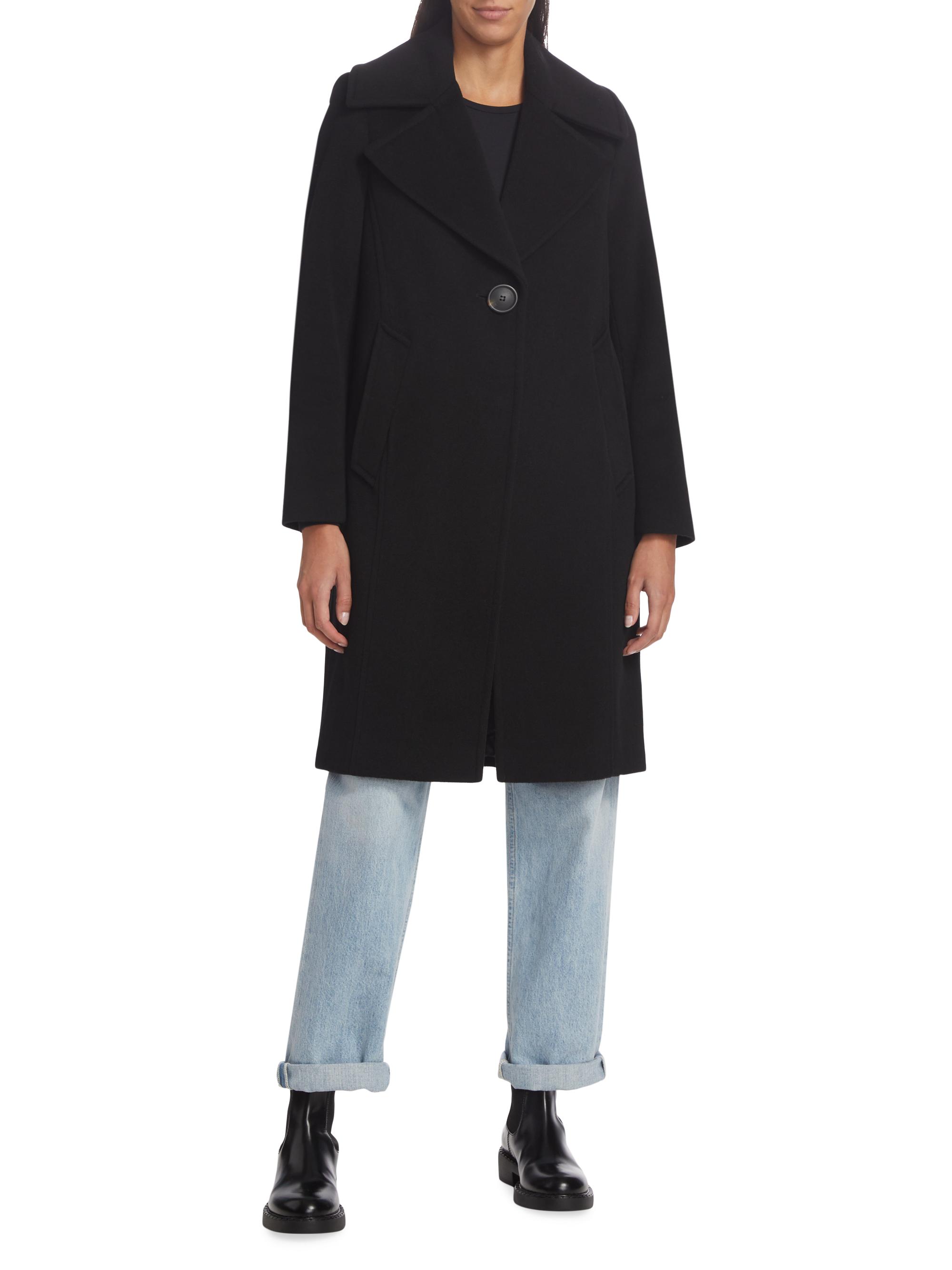 Mercer Collective Jess Wide-Collar Wool Coat | Saks Fifth Avenue