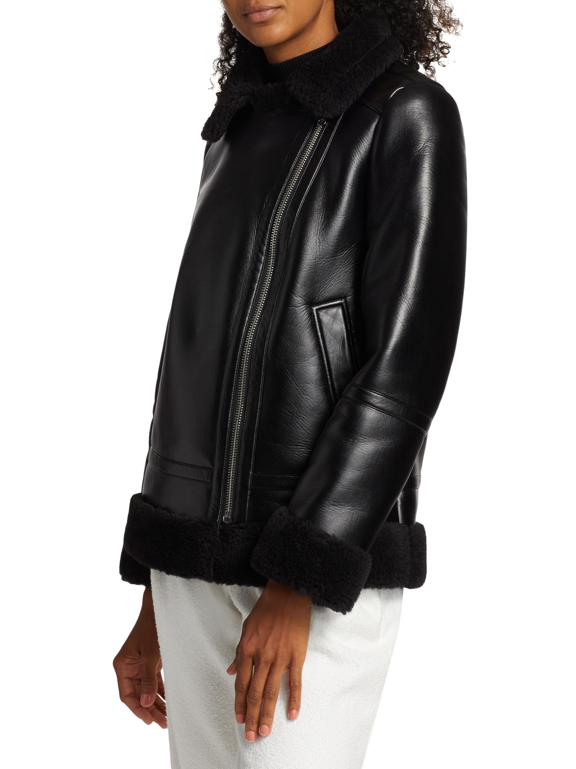 Mercer Collective Amy Faux Leather Moto Jacket | Saks Fifth Avenue