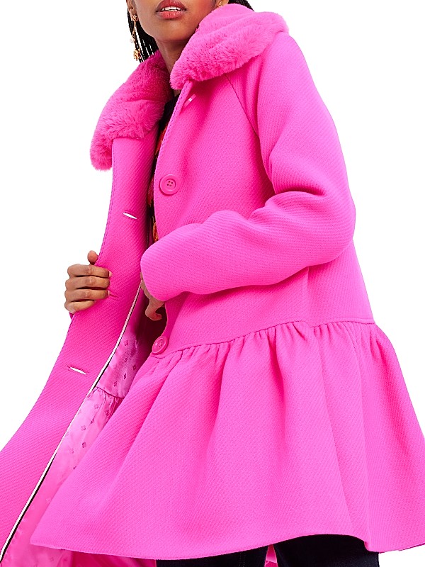 Shop kate spade new york Mainline Wool-Blend & Faux Fur Shop kate spade new york Mainline Wool-Blend & Faux Fur
