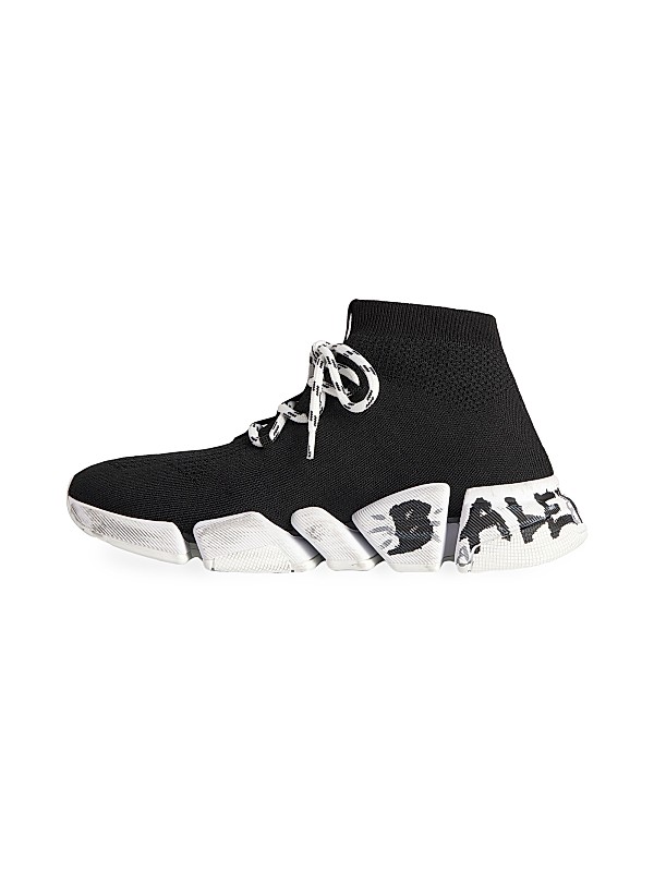 Shop Balenciaga Speed 2.0 Lace-Up Graffiti Recycled Knit Shop Balenciaga Speed 2.0 Lace-Up Graffiti Recycled Knit