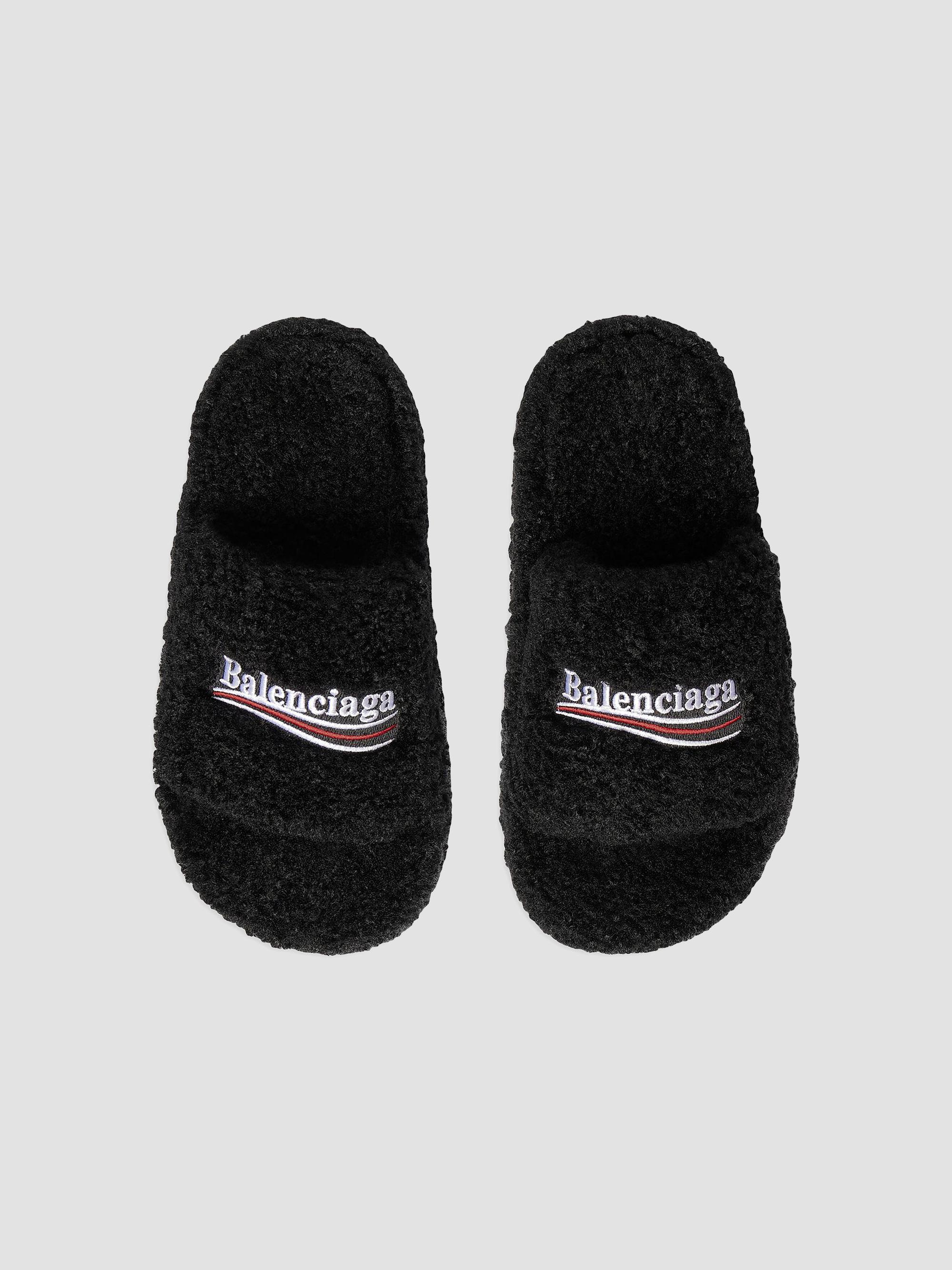 Balenciaga Fluffy Platform Sandals | Saks Fifth Avenue