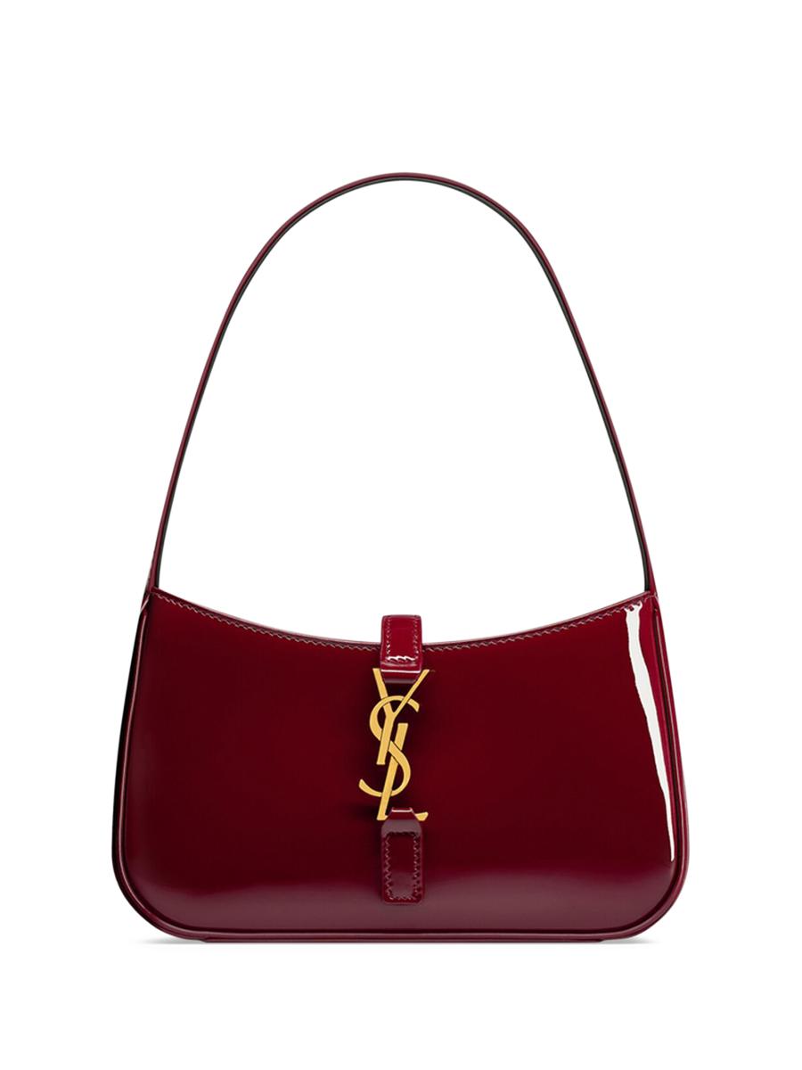 ハンドバッグ SAINT LAURENT EMBELLISHED SATIN MINI LE 5 A 7 HANDBAG Le 5 à 7 Mini embellished satin shoulder bag in brown
