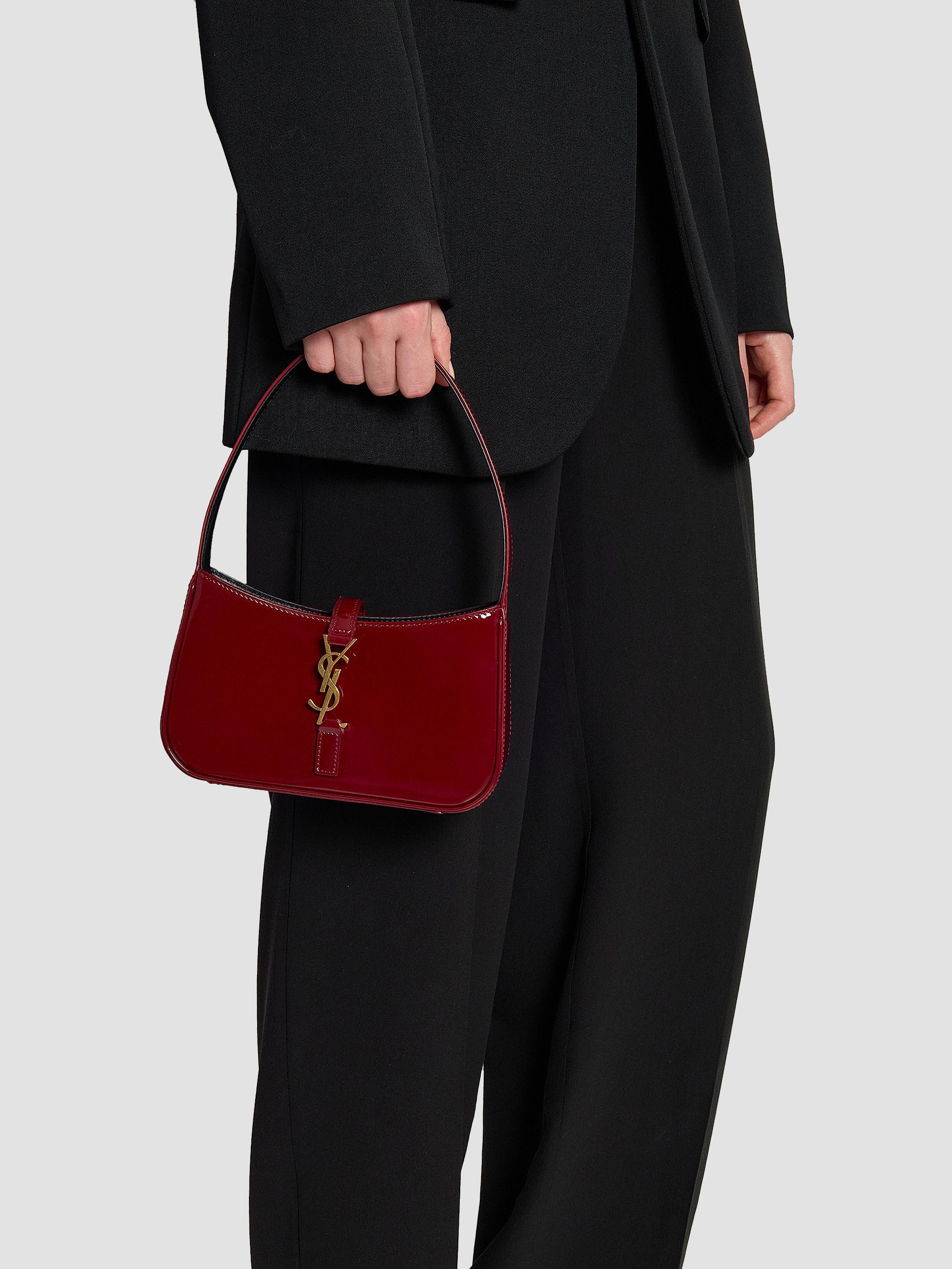Saint Laurent Le 5 à 7 Mini Bag in Patent Leather | Saks Fifth Avenue