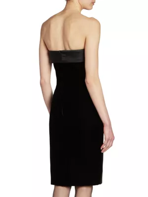 Black Strapless Pencil Dress