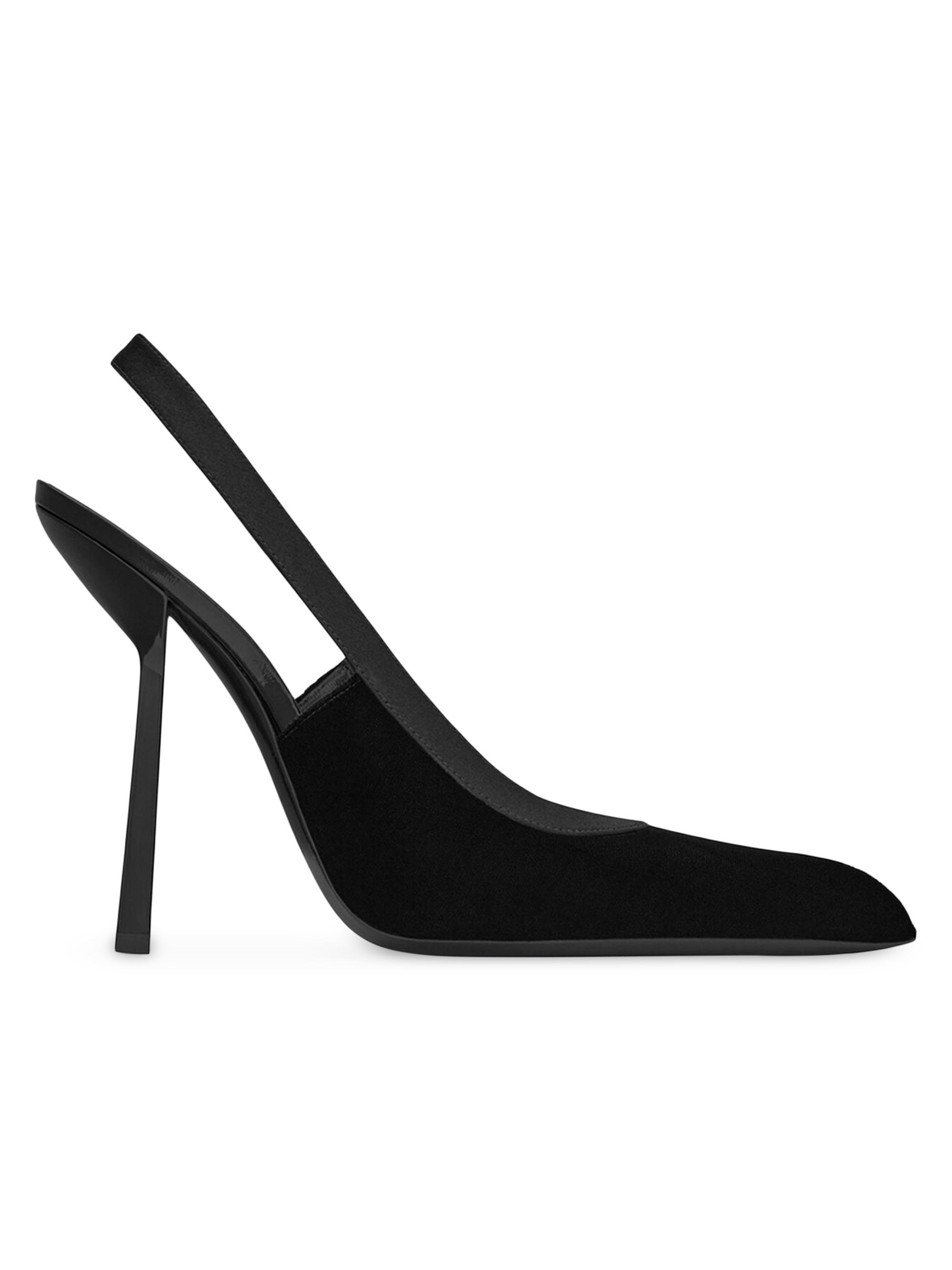 Saint Laurent 110mm Lee slingback pumps - Black