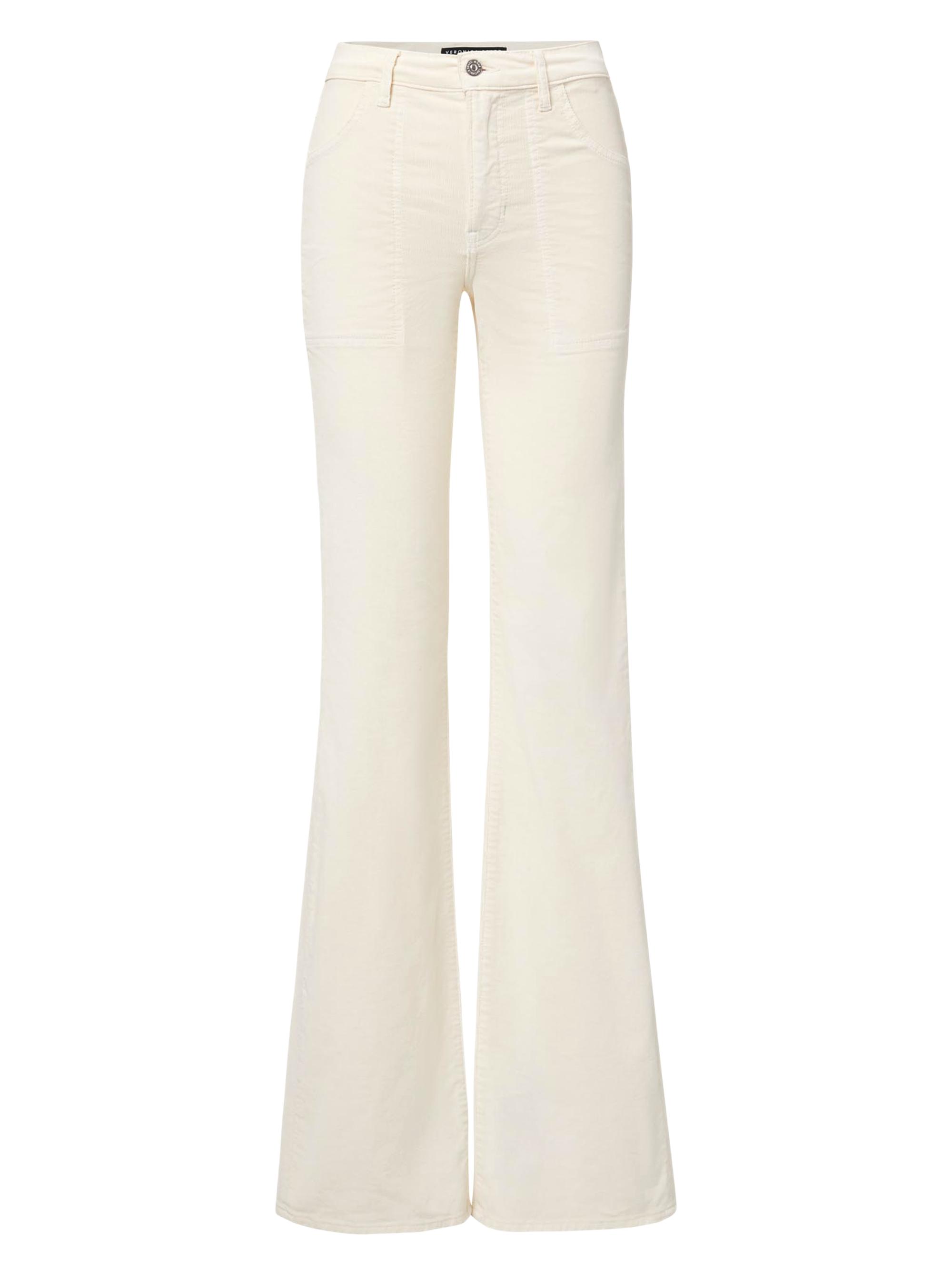 Veronica Beard Women's Crosbie Corduroy Flared Pants - Ecru
