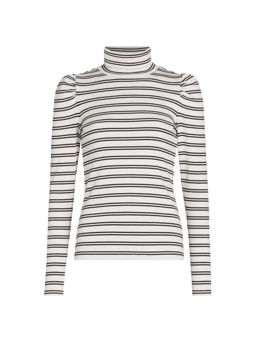 Veronica Beard Cedar Striped Turtleneck Top | Saks Fifth Avenue
