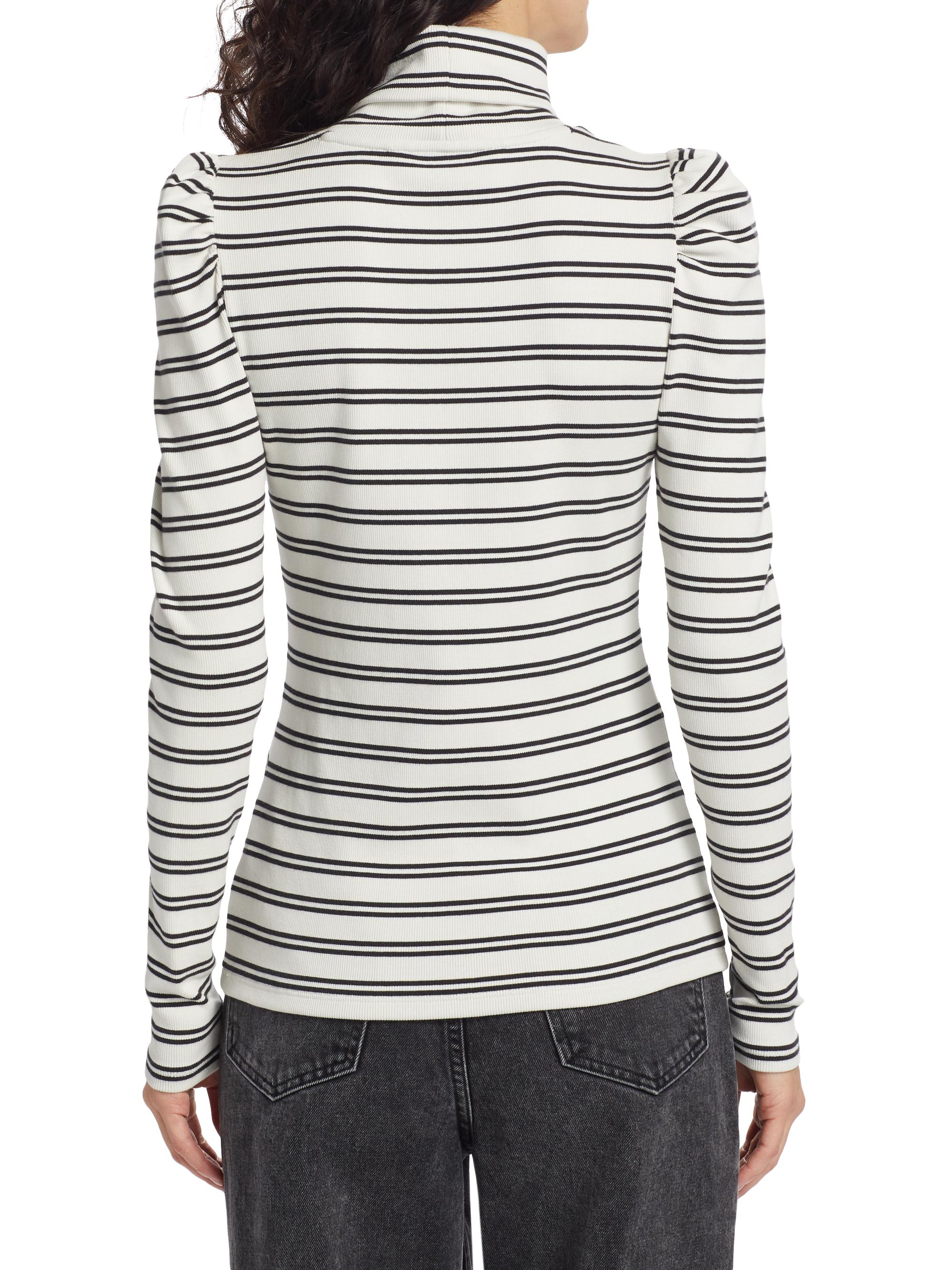 Veronica Beard Cedar Striped Turtleneck Top | Saks Fifth Avenue