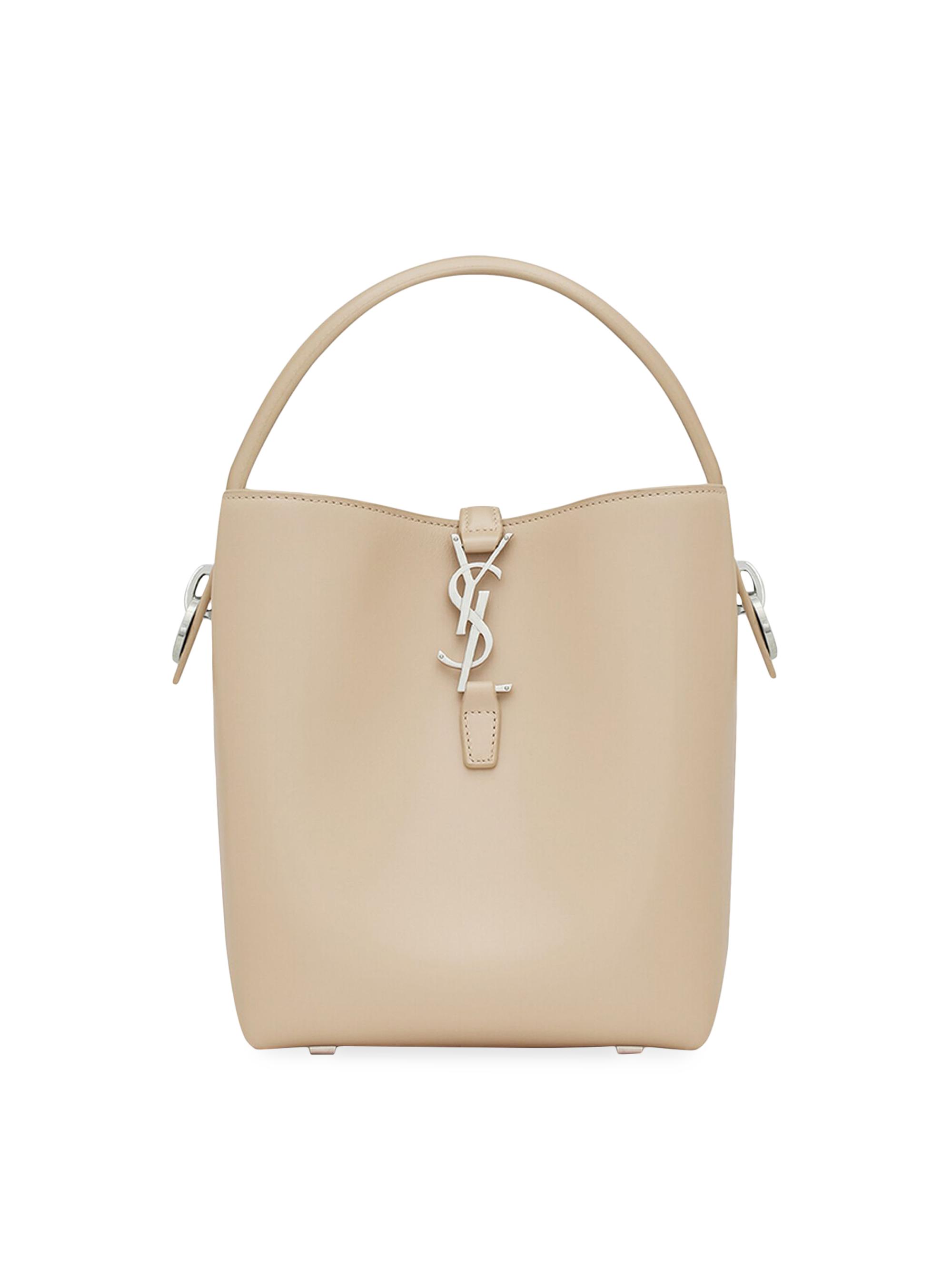 Saint Laurent Women's Le 37  In Shiny Leather - Seasalt