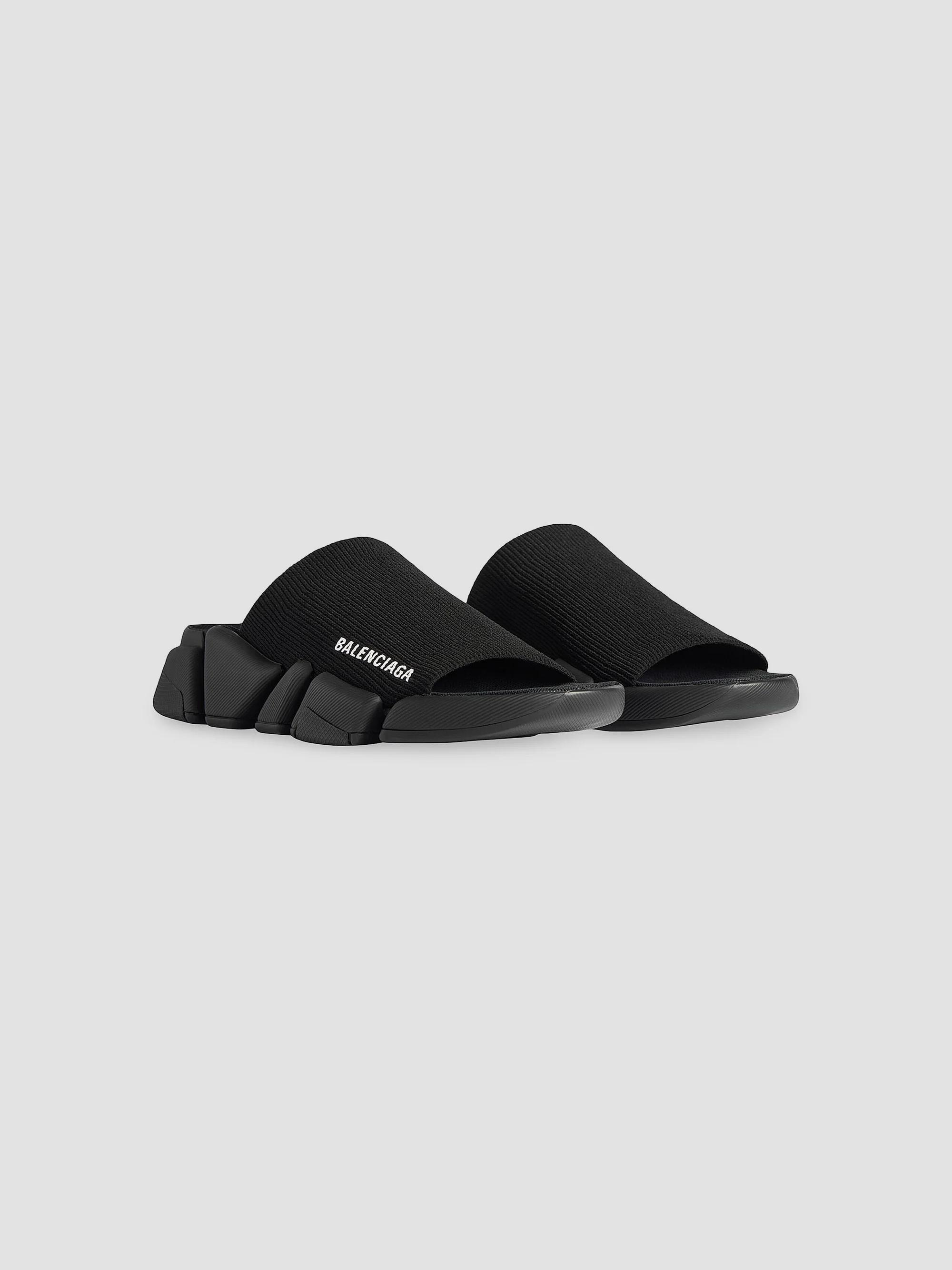 Balenciaga Speed 2.0 Recycled Knit Slide Sandals | Saks 