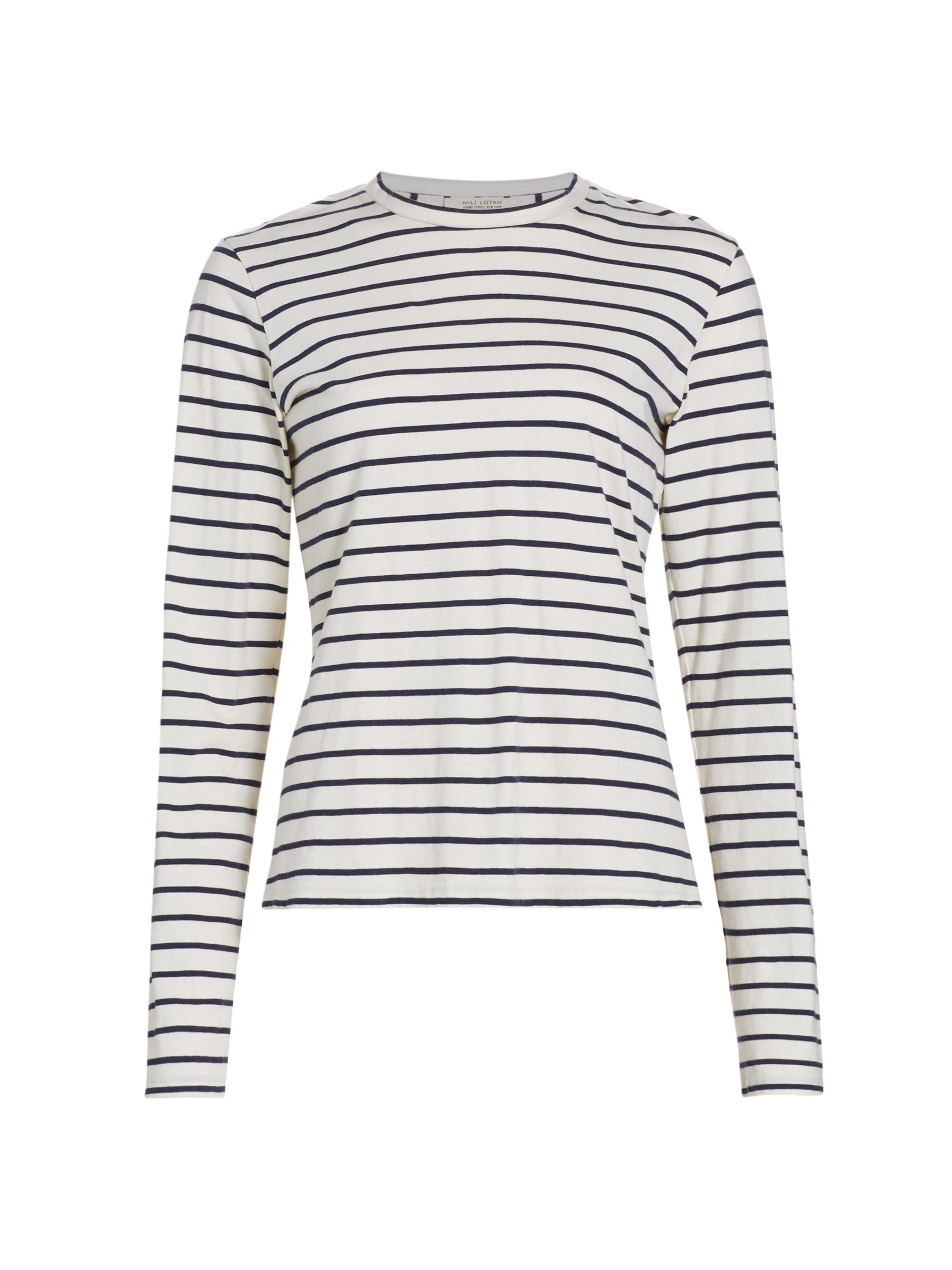 Nili Lotan Susana Stripe Long-Sleeve T-Shirt | Saks Fifth Avenue