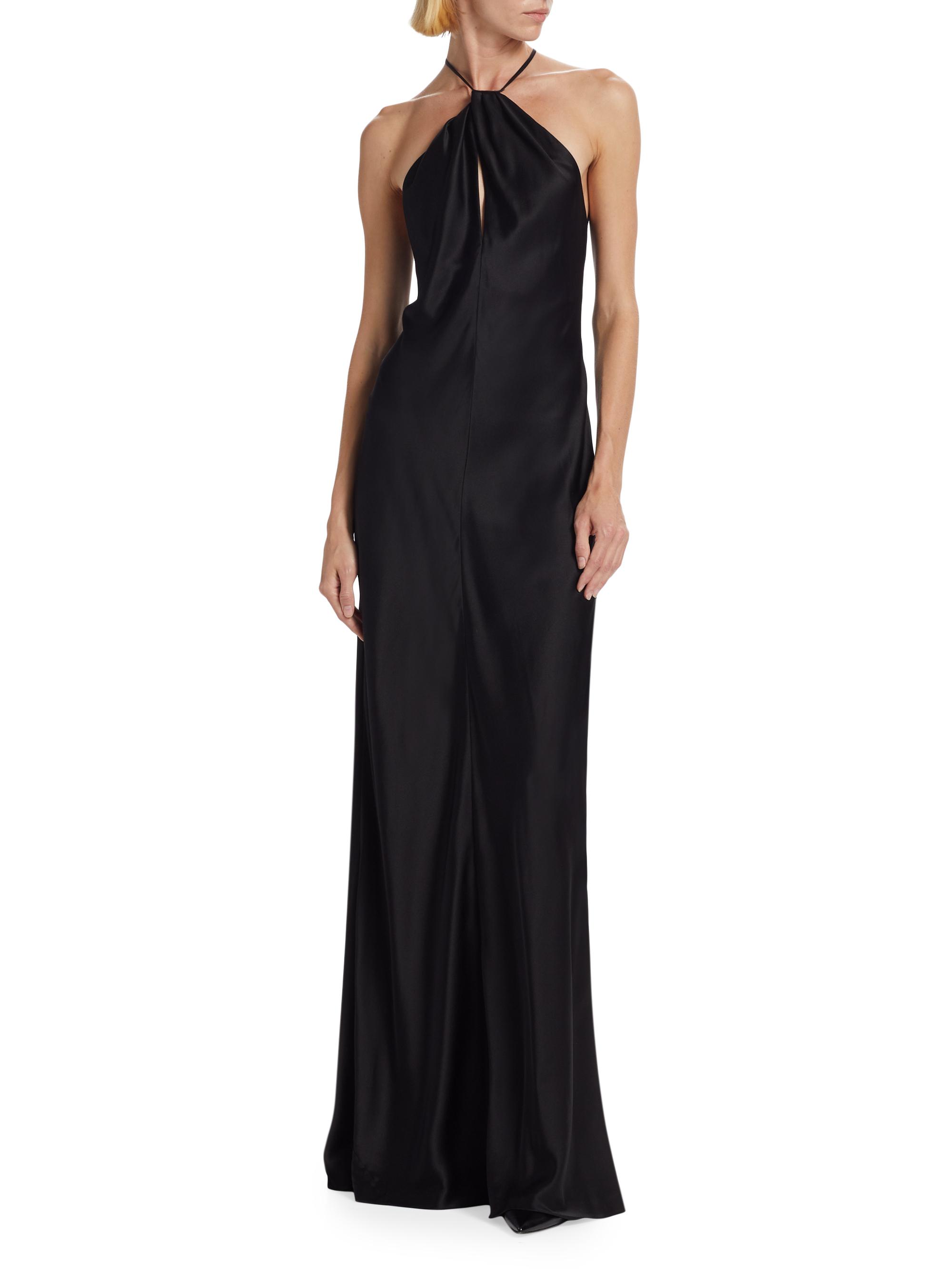 Nili Lotan Larissa Silk Halter Gown | Saks Fifth Avenue