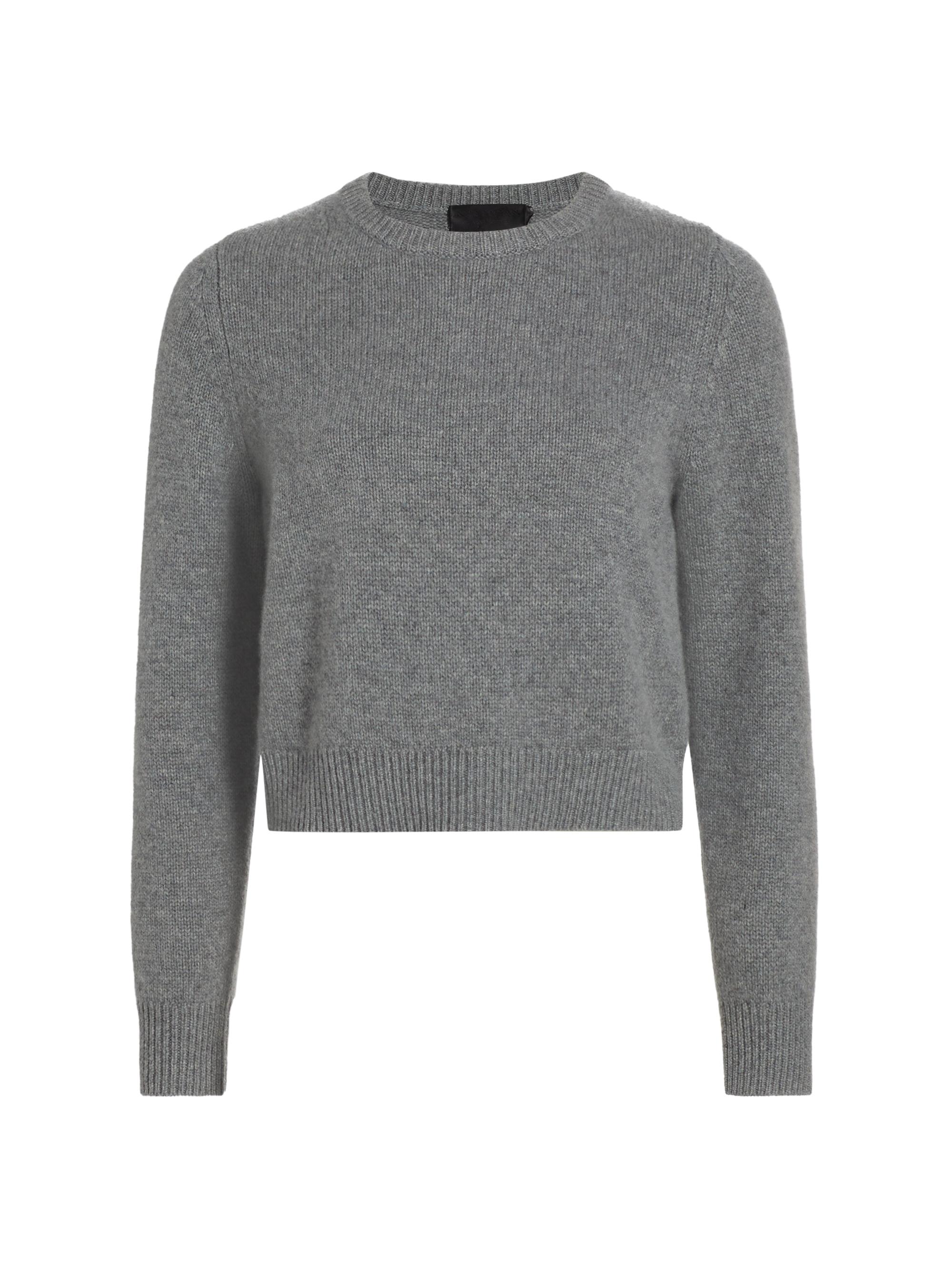 Nili Lotan Women's Poppy Cashmere Sweater - Medium Grey Melange