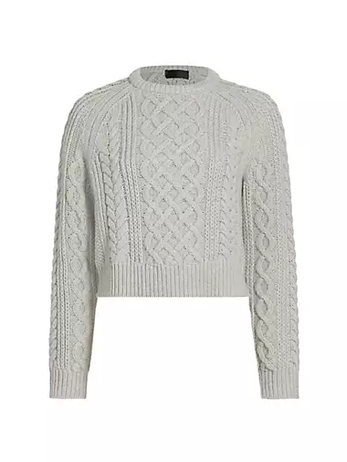 Coras Wool Cable-Knit Sweater