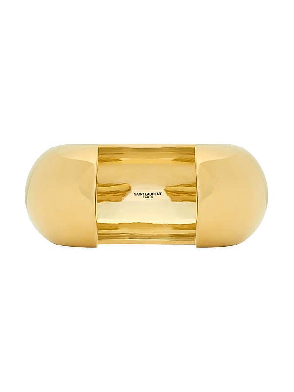Shop Saint Laurent Chunky Cuff In Metal | Saks Fifth Avenue Shop Saint Laurent Chunky Cuff In Metal | Saks Fifth Avenue
