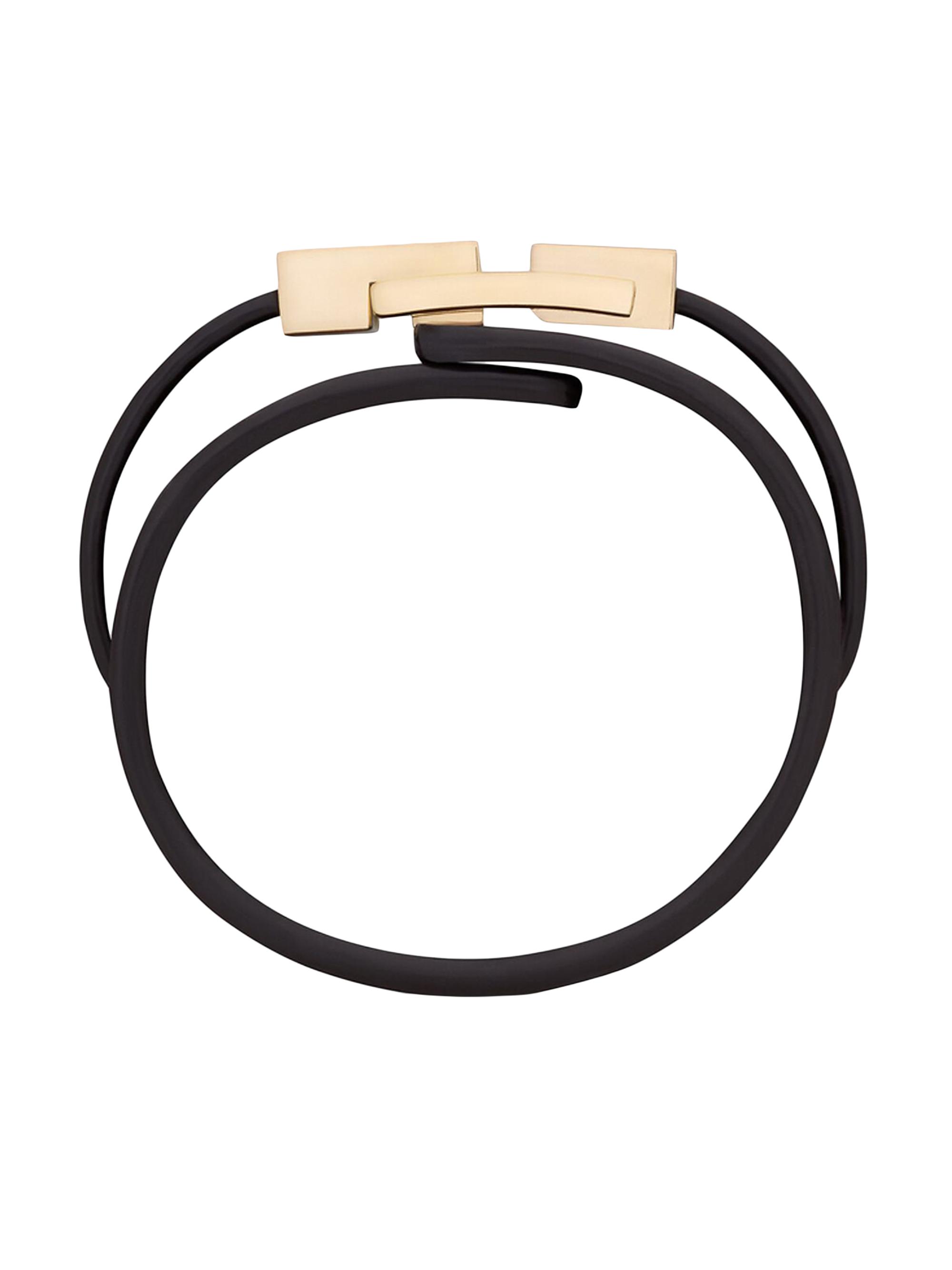 Saint Laurent Le Carre Large Bracelet In Crocodile-Embossed