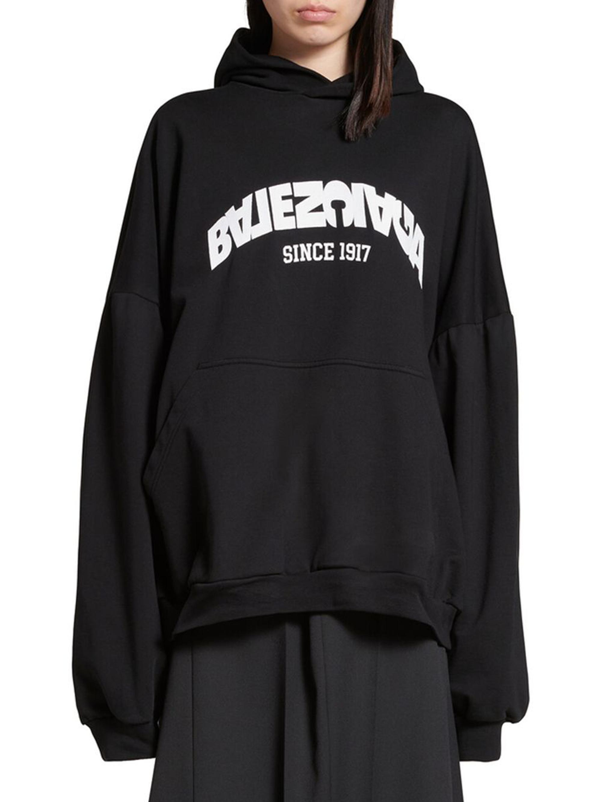 トップス BALENCIAGA Round Hoodie Balenciaga Darkwave Round Hoodie Oversized | Saks Fifth Avenue