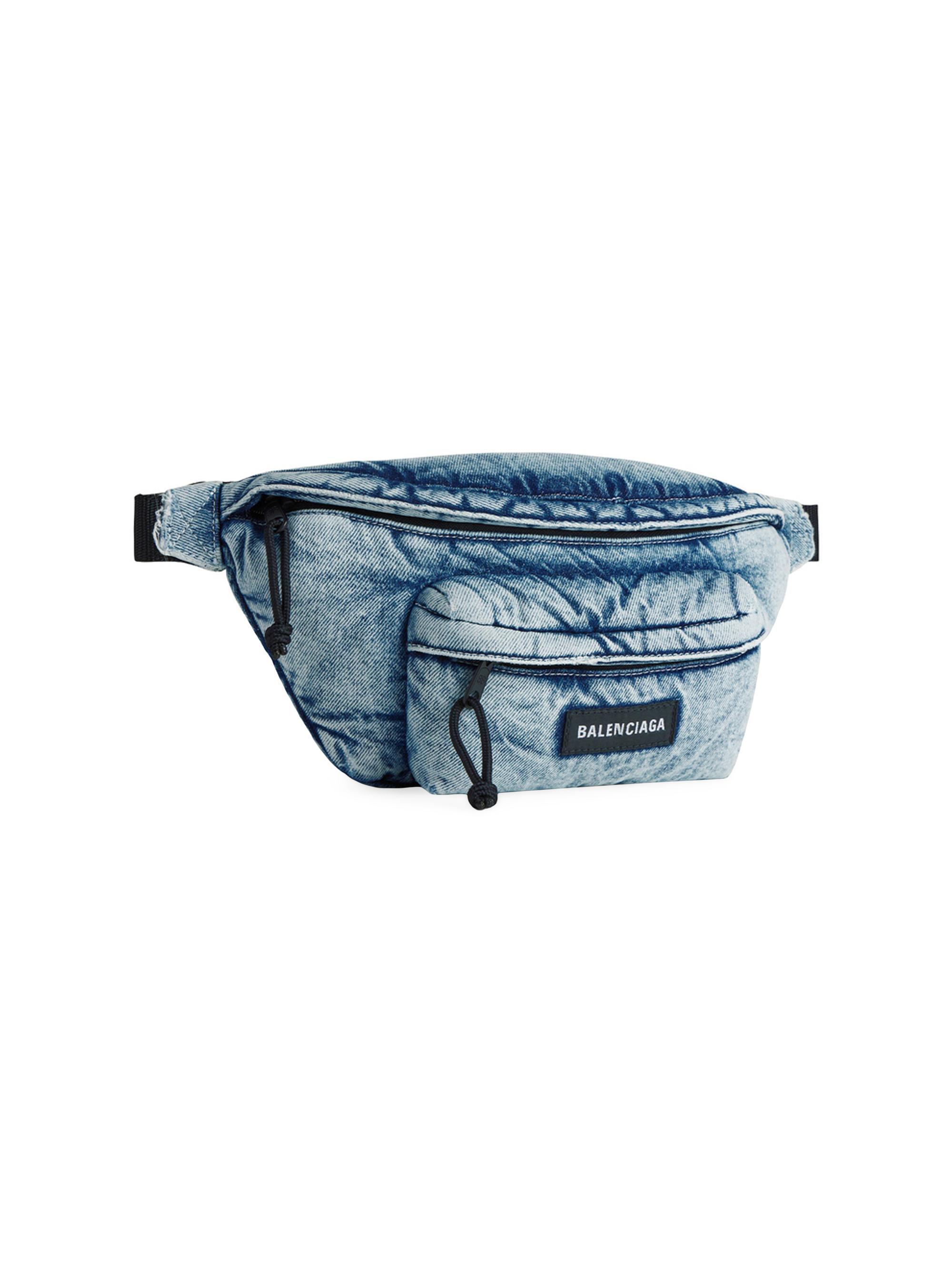 Balenciaga Explorer Beltpack Denim | Saks Fifth Avenue