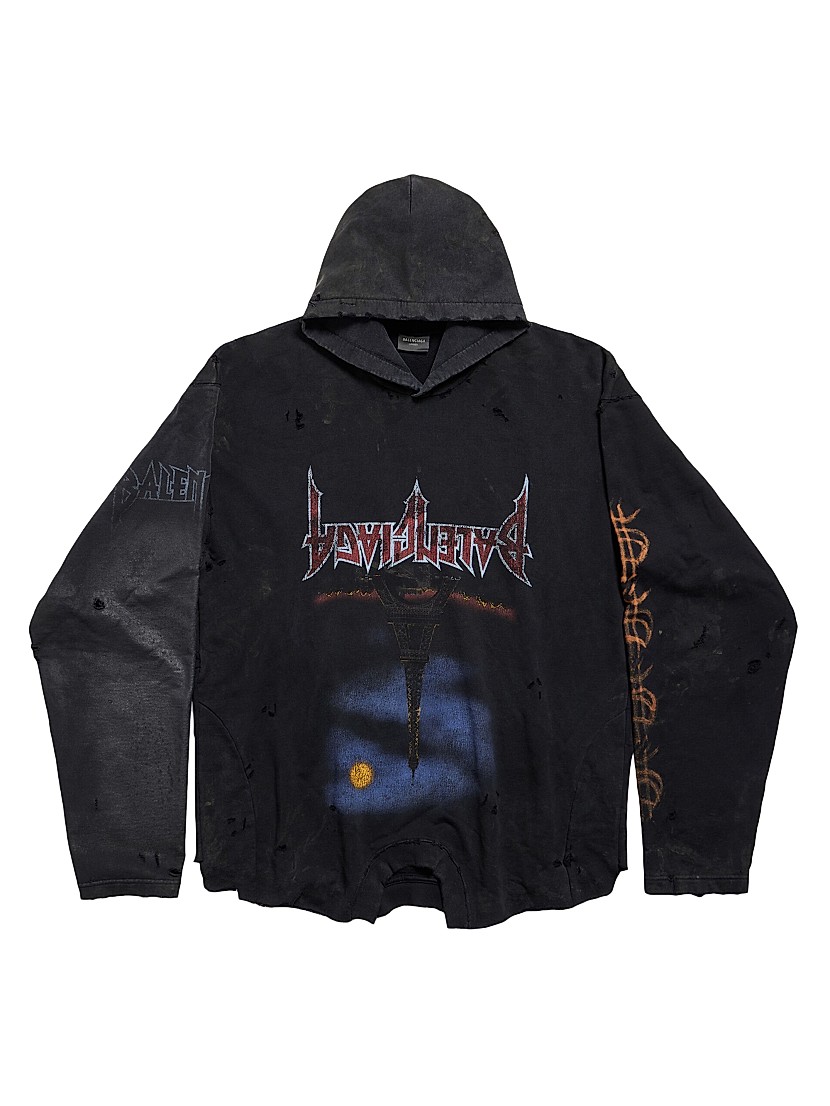 Shop Balenciaga Moon Upside Down Hoodie Oversized | Saks Shop Balenciaga Moon Upside Down Hoodie Oversized | Saks