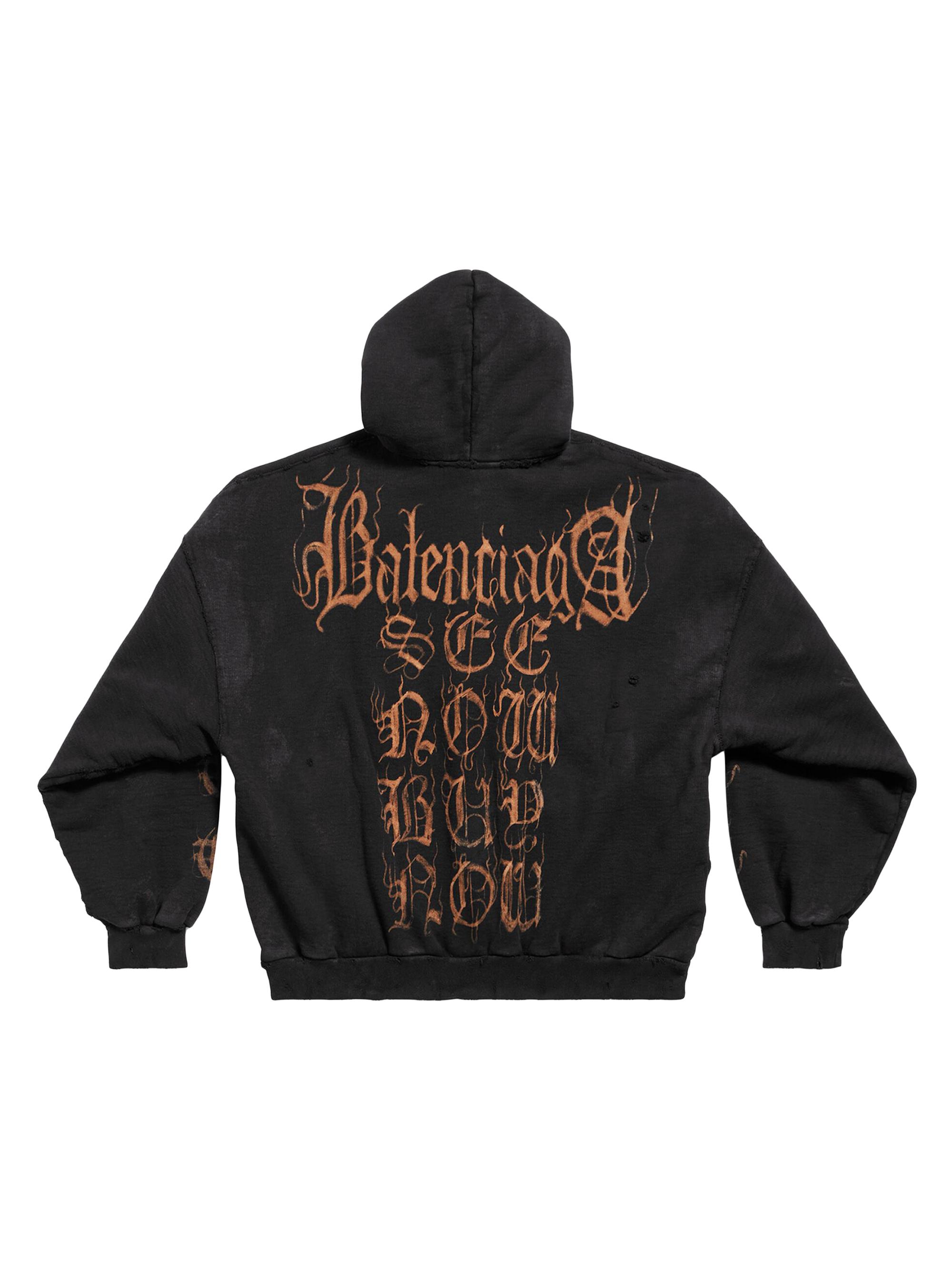 Balenciaga Heavy Metal Outerwear Zip-Up Hoodie Oversized | Saks