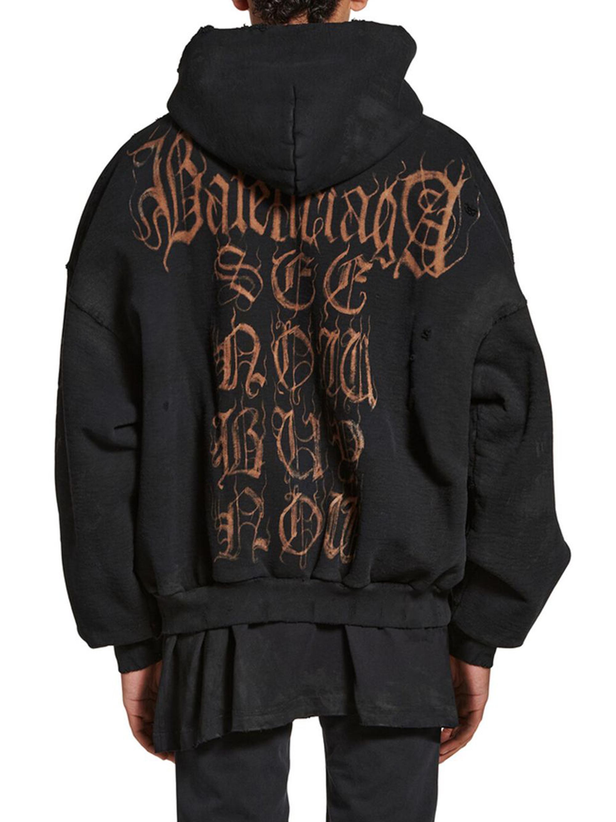 Balenciaga Heavy Metal Outerwear Zip-Up Hoodie Oversized | Saks