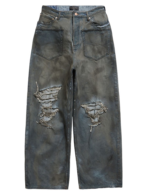 Shop Balenciaga Patched Pockets Baggy Jeans | Saks Fifth Avenue Shop Balenciaga Patched Pockets Baggy Jeans | Saks Fifth Avenue