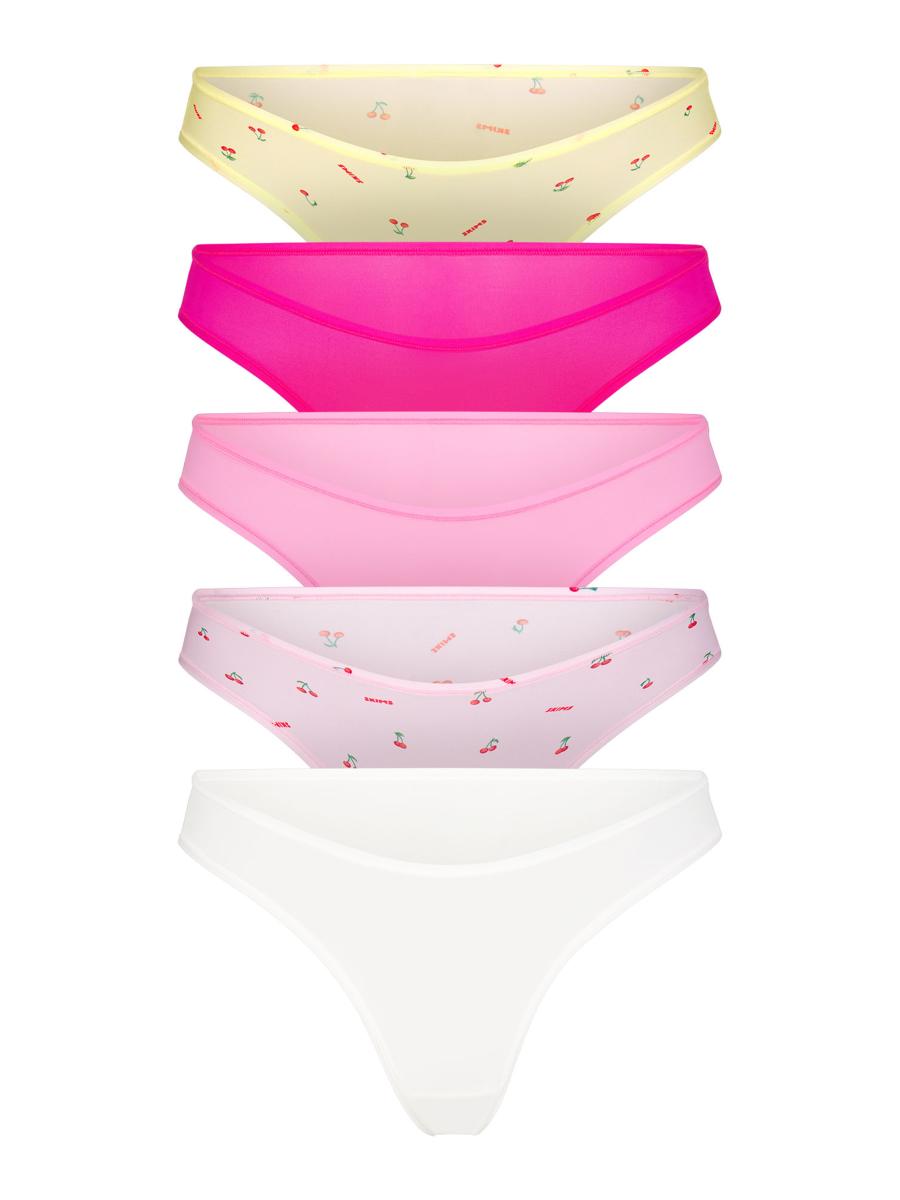 FITS EVERYBODY LACE CHEEKY TANGA 5-PACK | TANZANITE MULTI