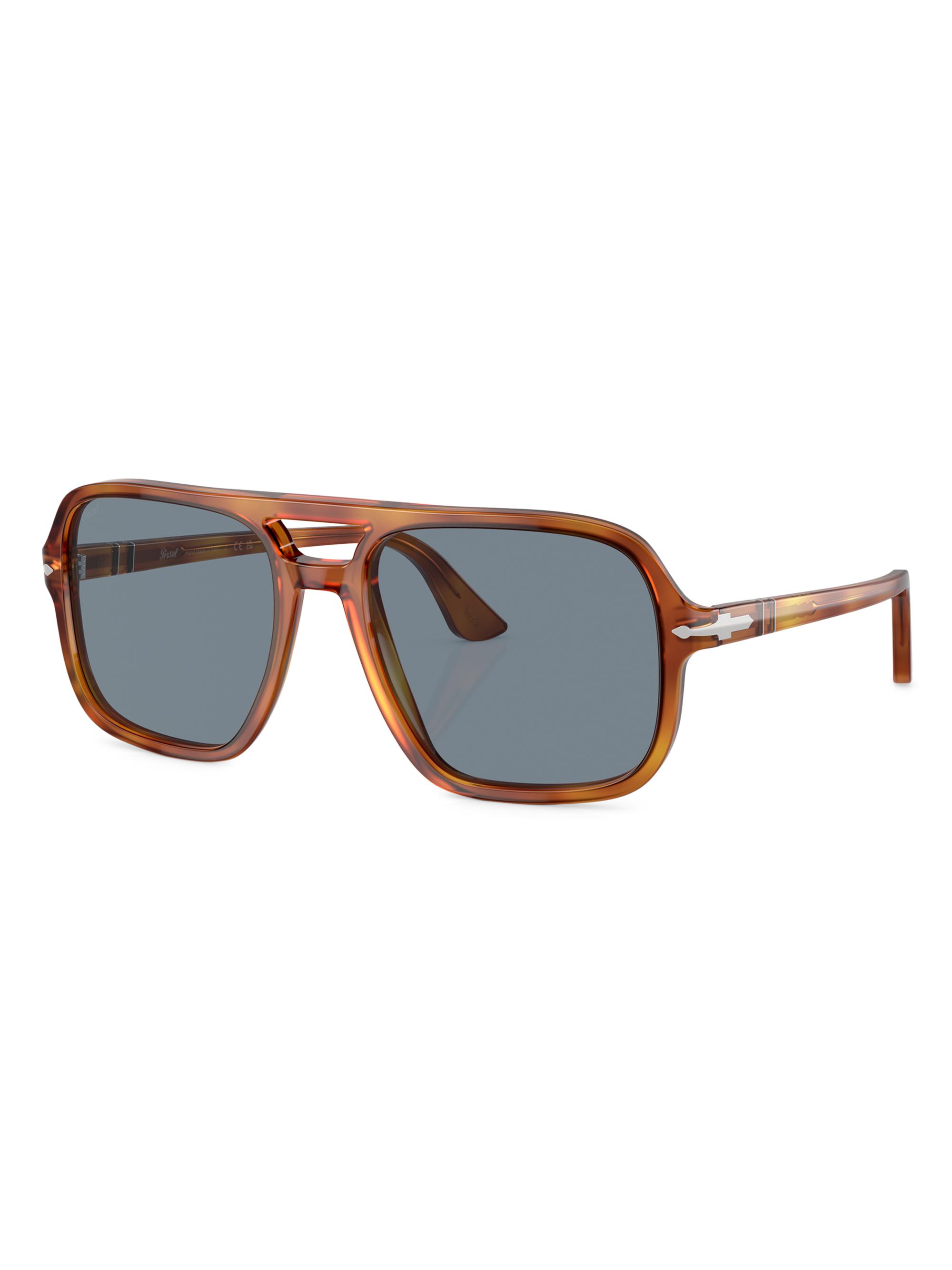 Persol Men's 58MM Aviator Sunglasses - Light Blue | Thumbnail 2