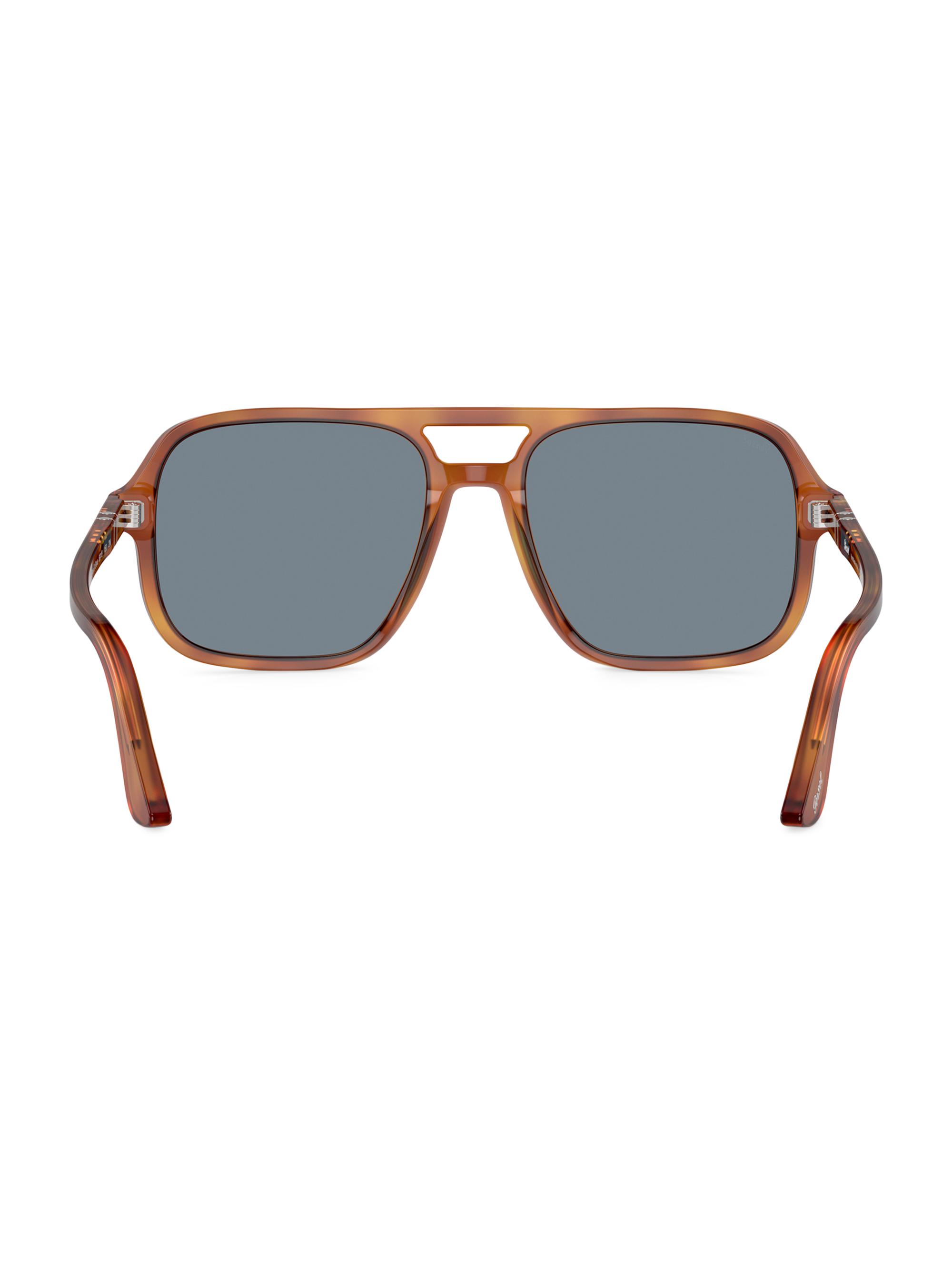 Persol Men's 58MM Aviator Sunglasses - Light Blue | Thumbnail 4