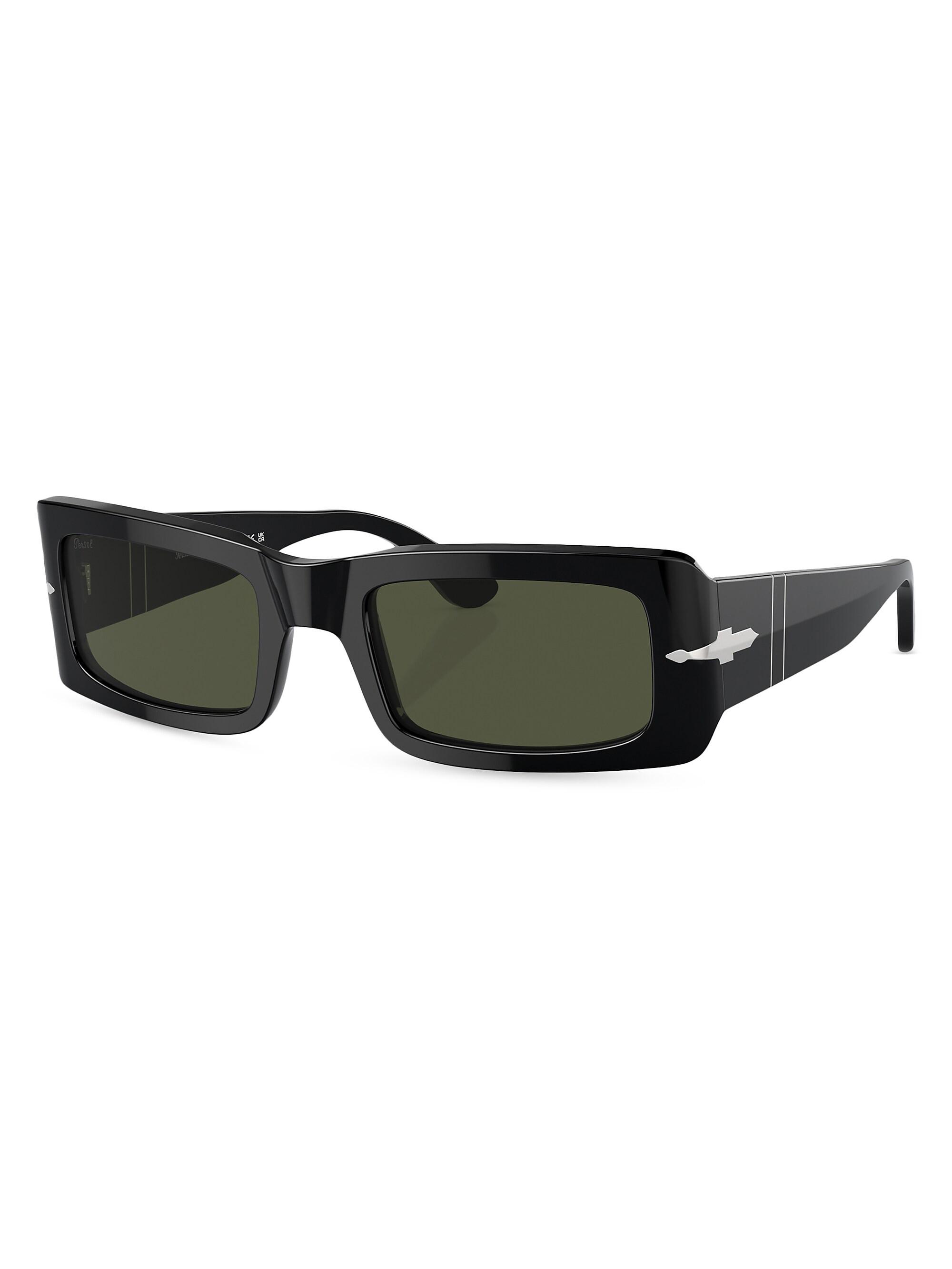 Persol Men's 54MM Francis Rectangular Sunglasses - Black