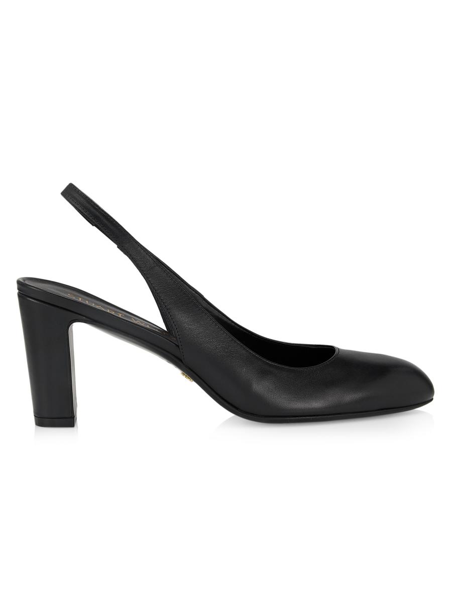 パンプス Stuart Weitzman MAVERICKPUMP Pumps Slingback Pelle Nera STUART 75 SLINGBACK PUMP in BLACK for Women | Stuart Weitzman®