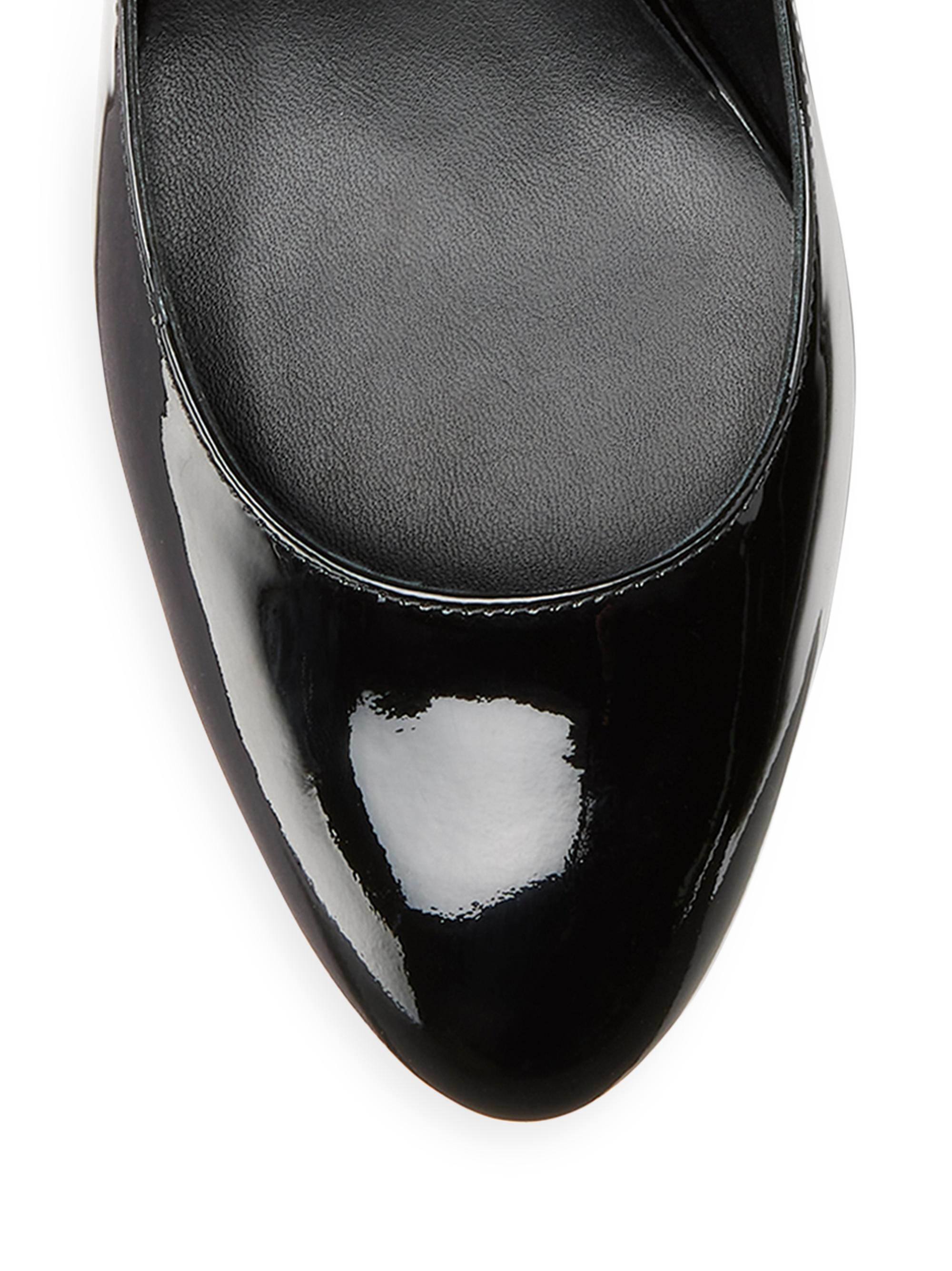 Stuart Weitzman Vivienne 35MM Leather Mary Jane Pumps | Saks Fifth