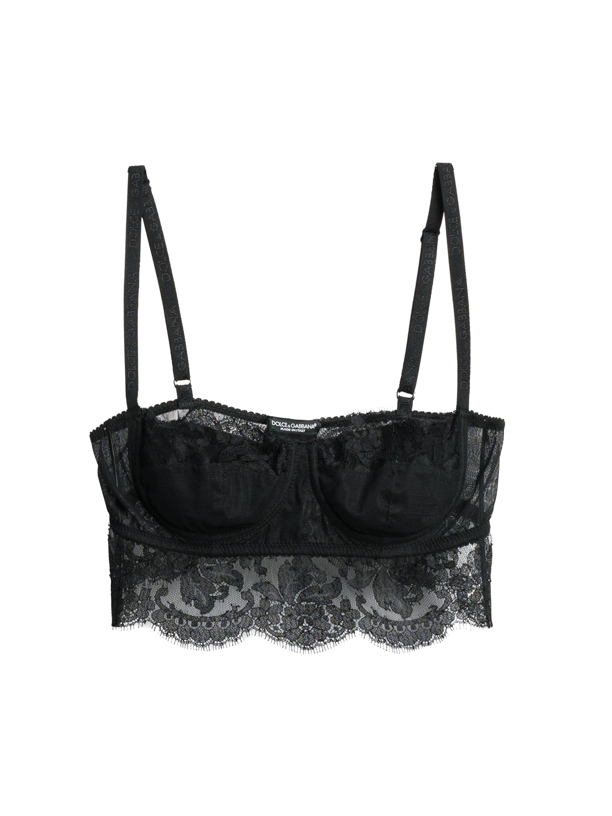 Dolce & Gabbana Women's Lace Underwire Bralette - Black