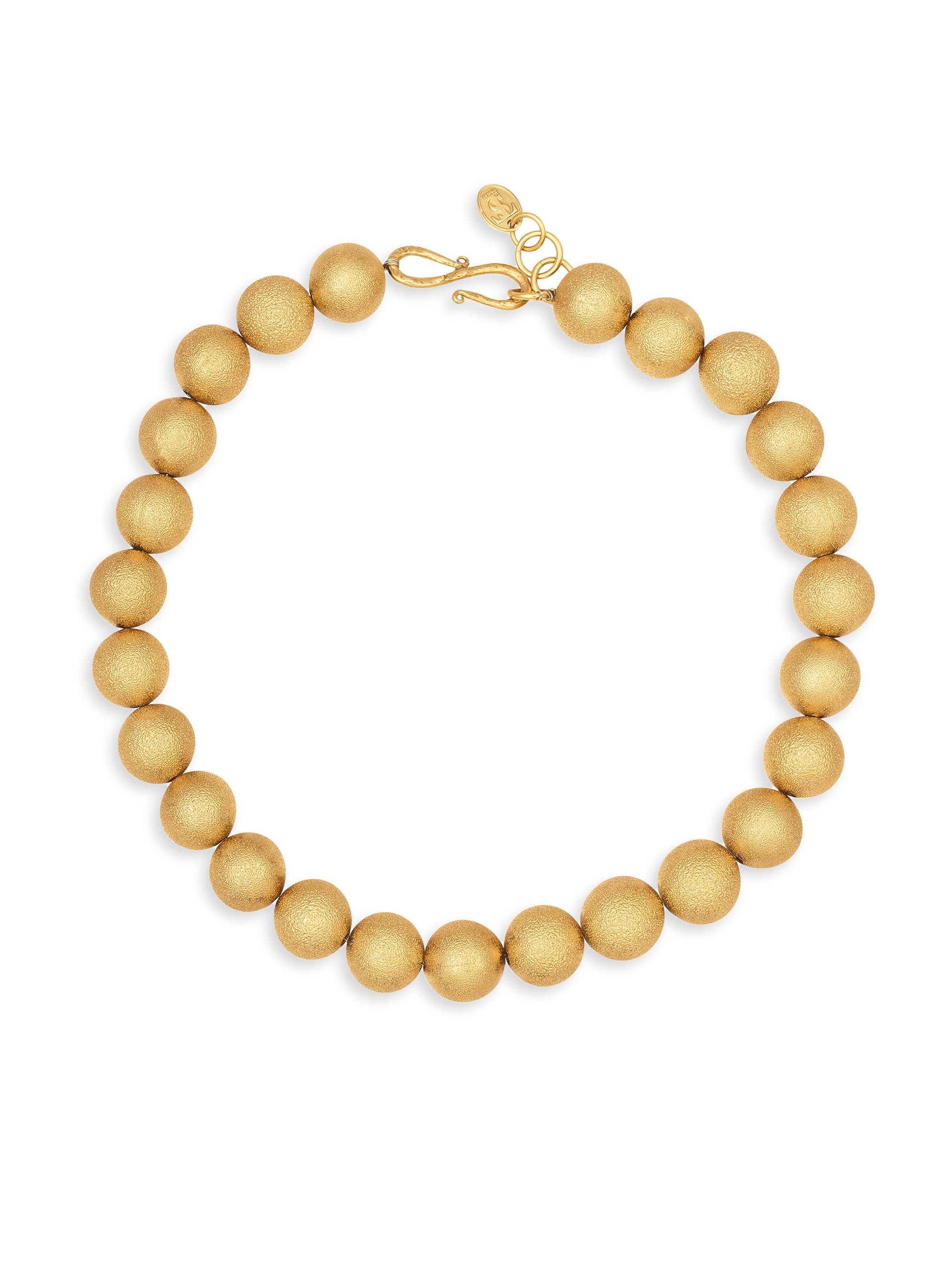 Sylvia Toledano Women's Bubble 22K-Gold-Plated Beaded Necklace - Gold