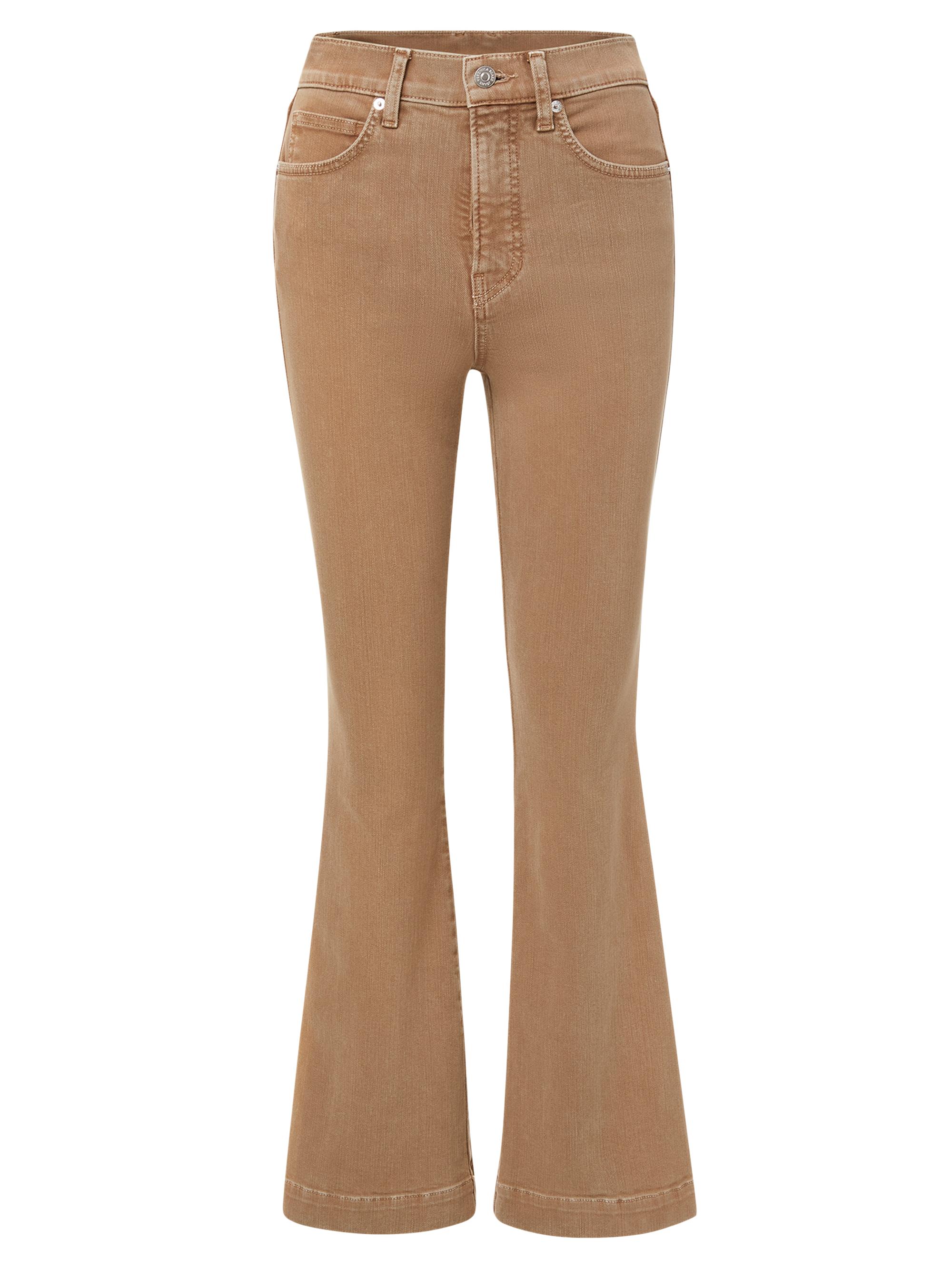 Veronica Beard Women's Carson High-Rise Flare Pants - Tan Sierra