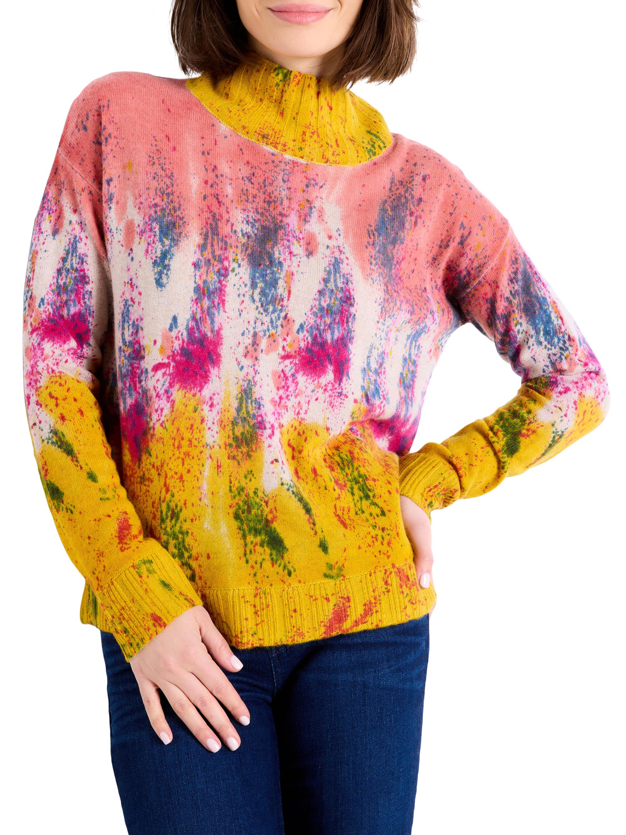 Lisa Todd Technicolor Cashmere Sweater | Saks Fifth Avenue