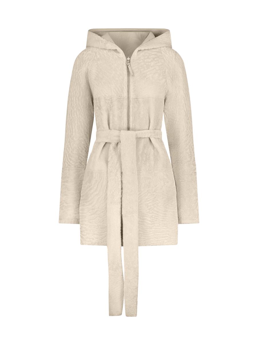 Gorski Reversible Textured Shearling Lamb Zip Parka | Saks Fifth