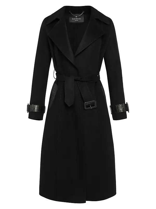 Loro Piana Cashmere and Wool Trench Coat