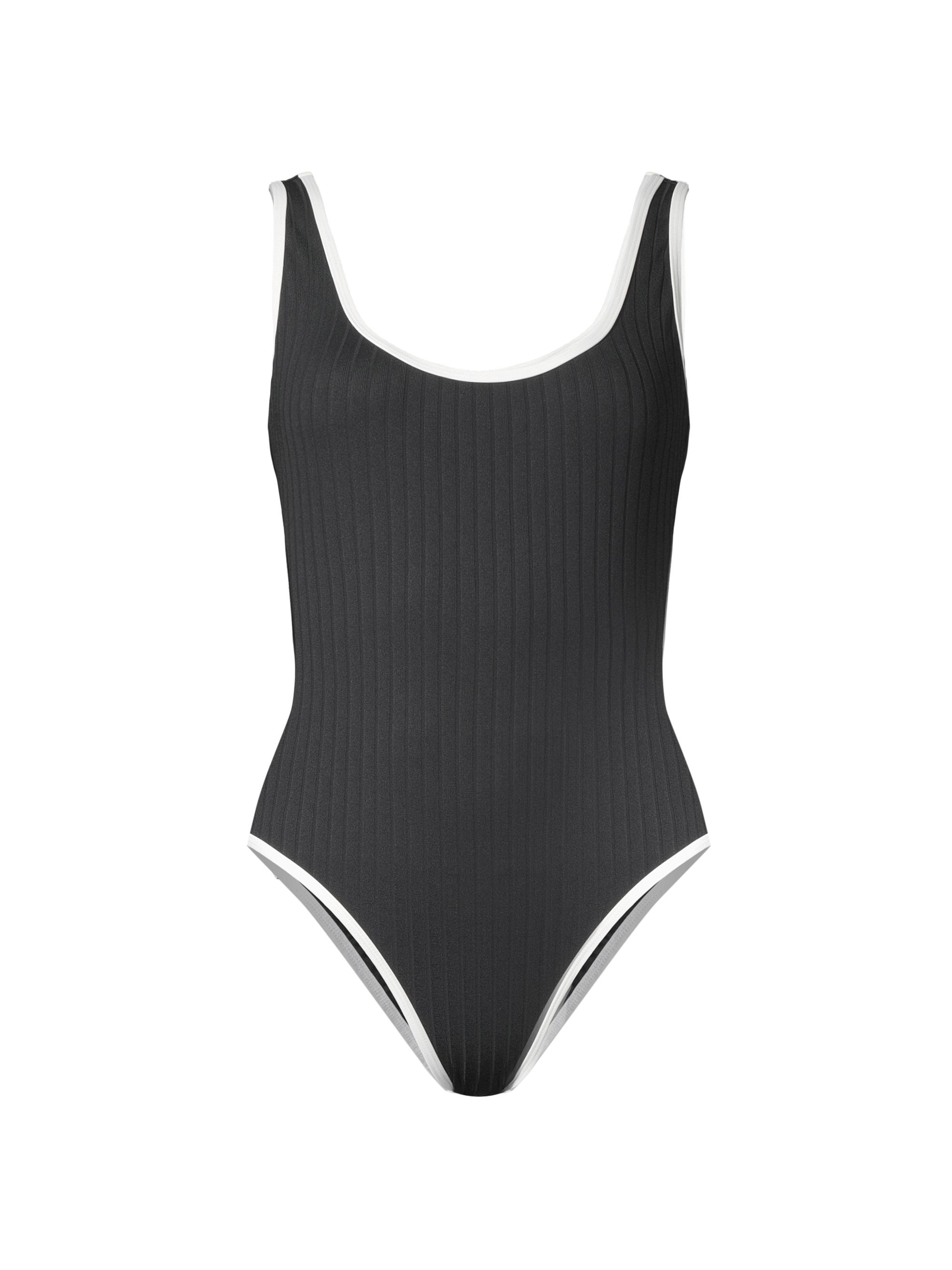 Solid & Striped Women's Annemarie Ribbed One-Piece Swimsuit - Blackout