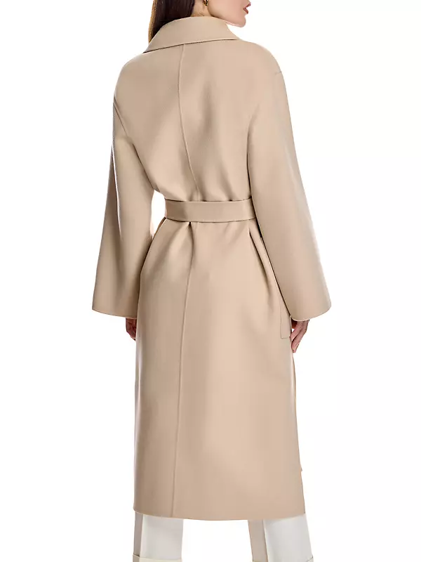 Maximilian Women's Belted Wool & Cashmere Coat In Almond