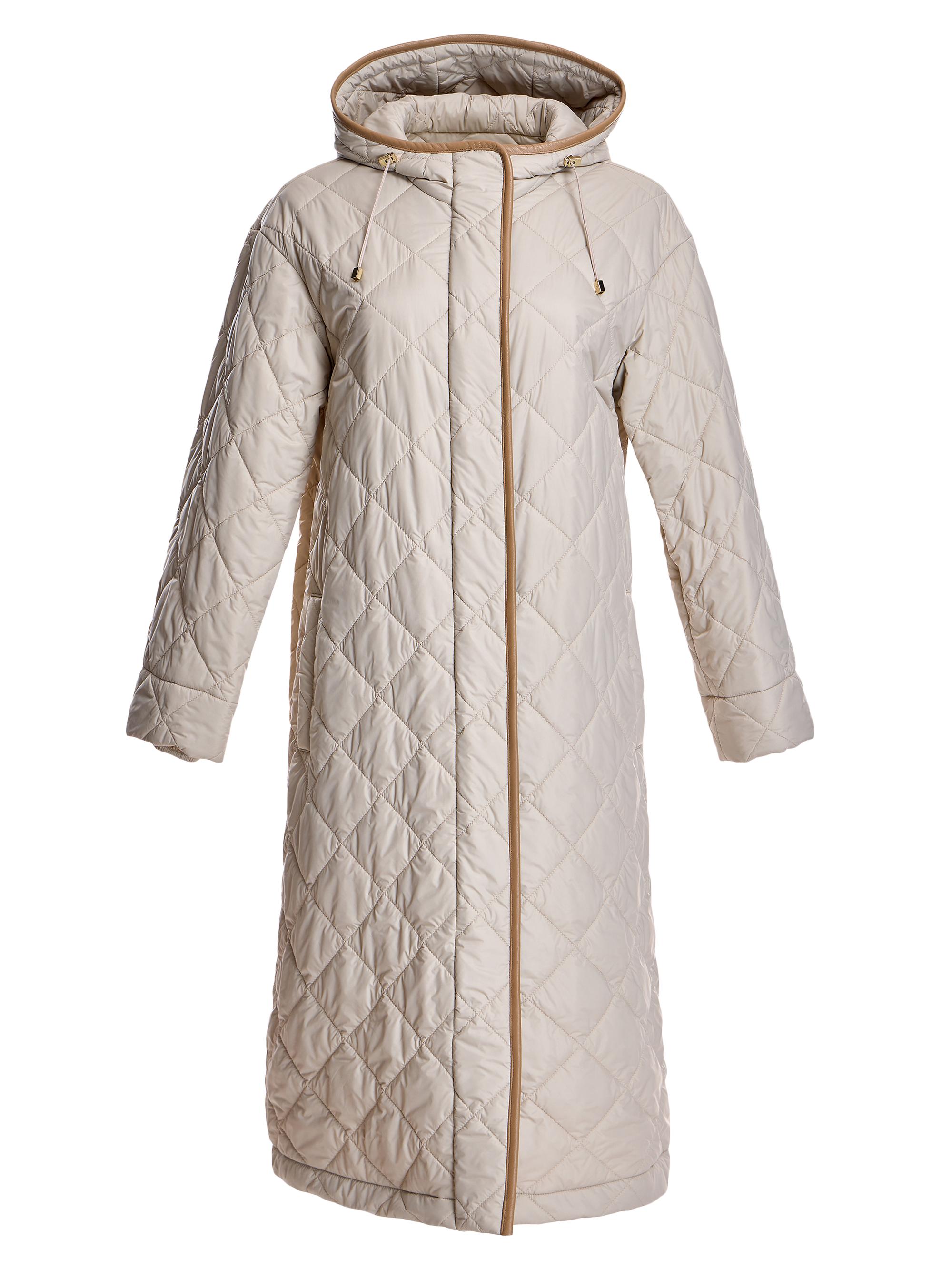 Maximilian Women's Quilted Nylon Hooded Coat - Angora