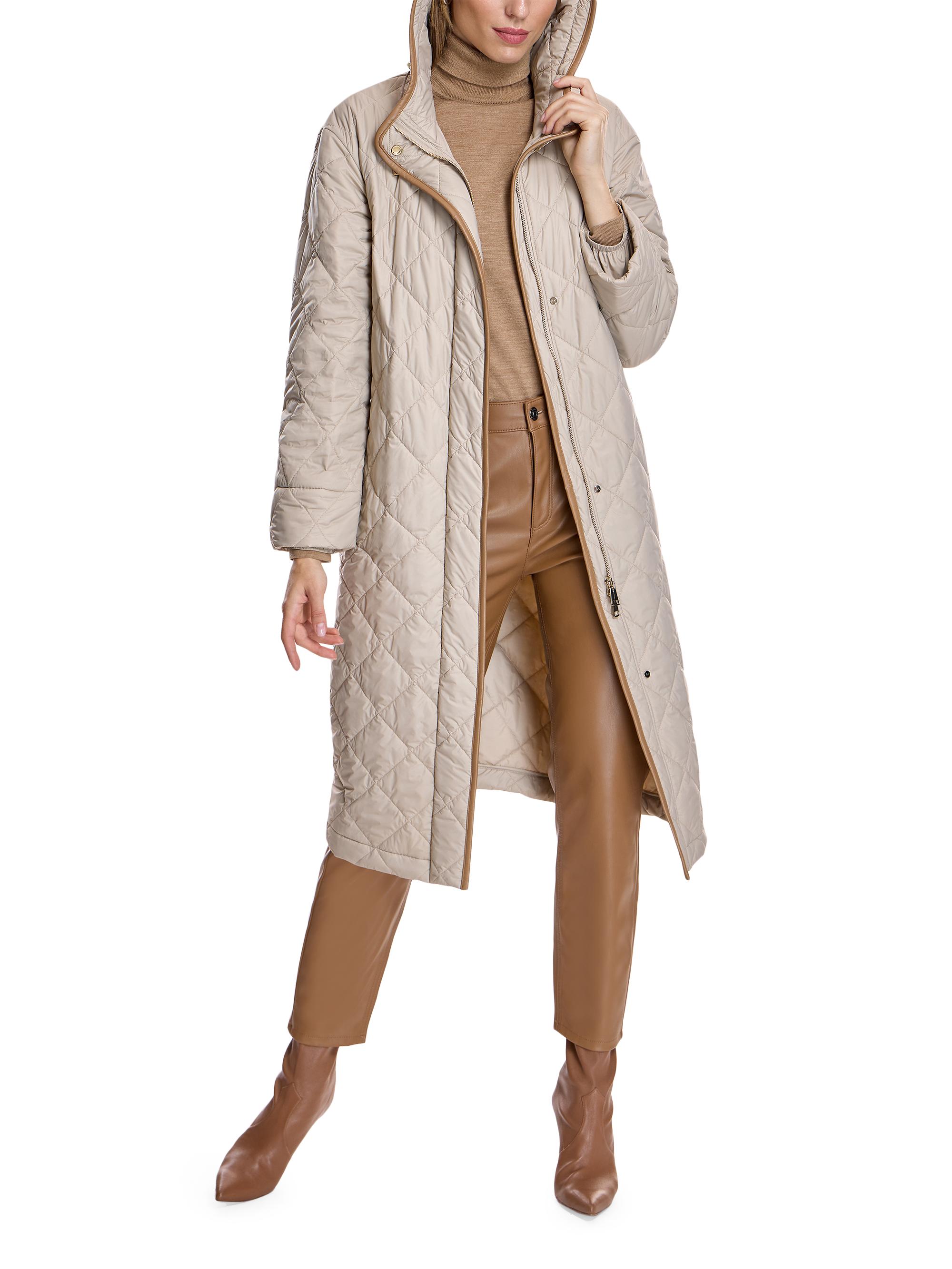 Nylon Quilted Hooded Coat