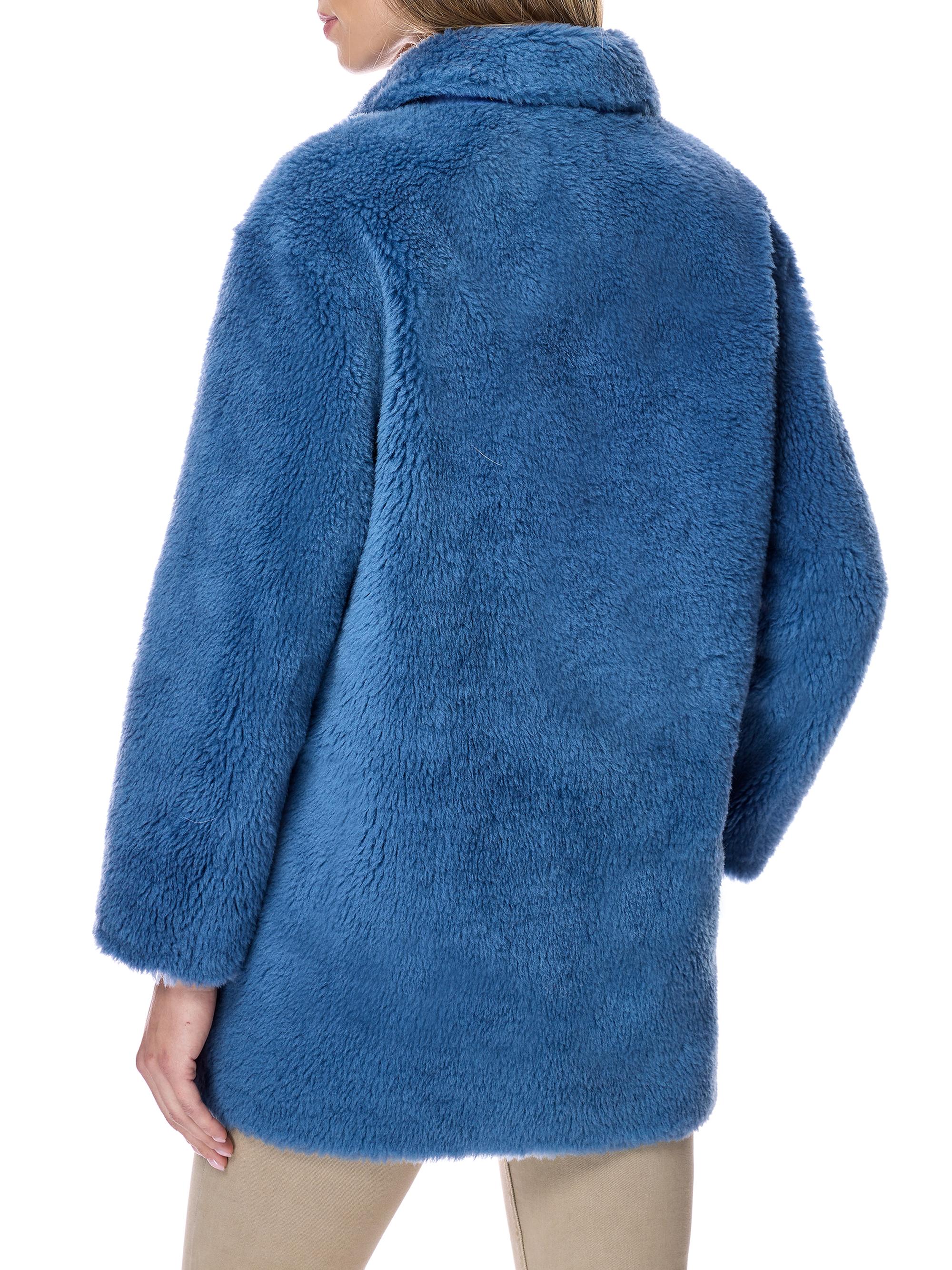 Maximilian Plush Lamb's Wool Peacoat | Saks Fifth Avenue