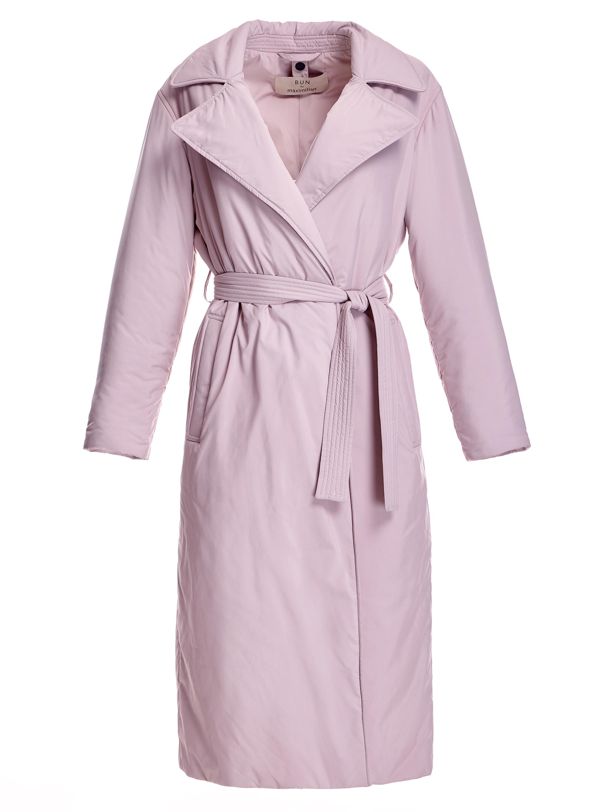 Maximilian Women's Belted Nylon Coat - Pink