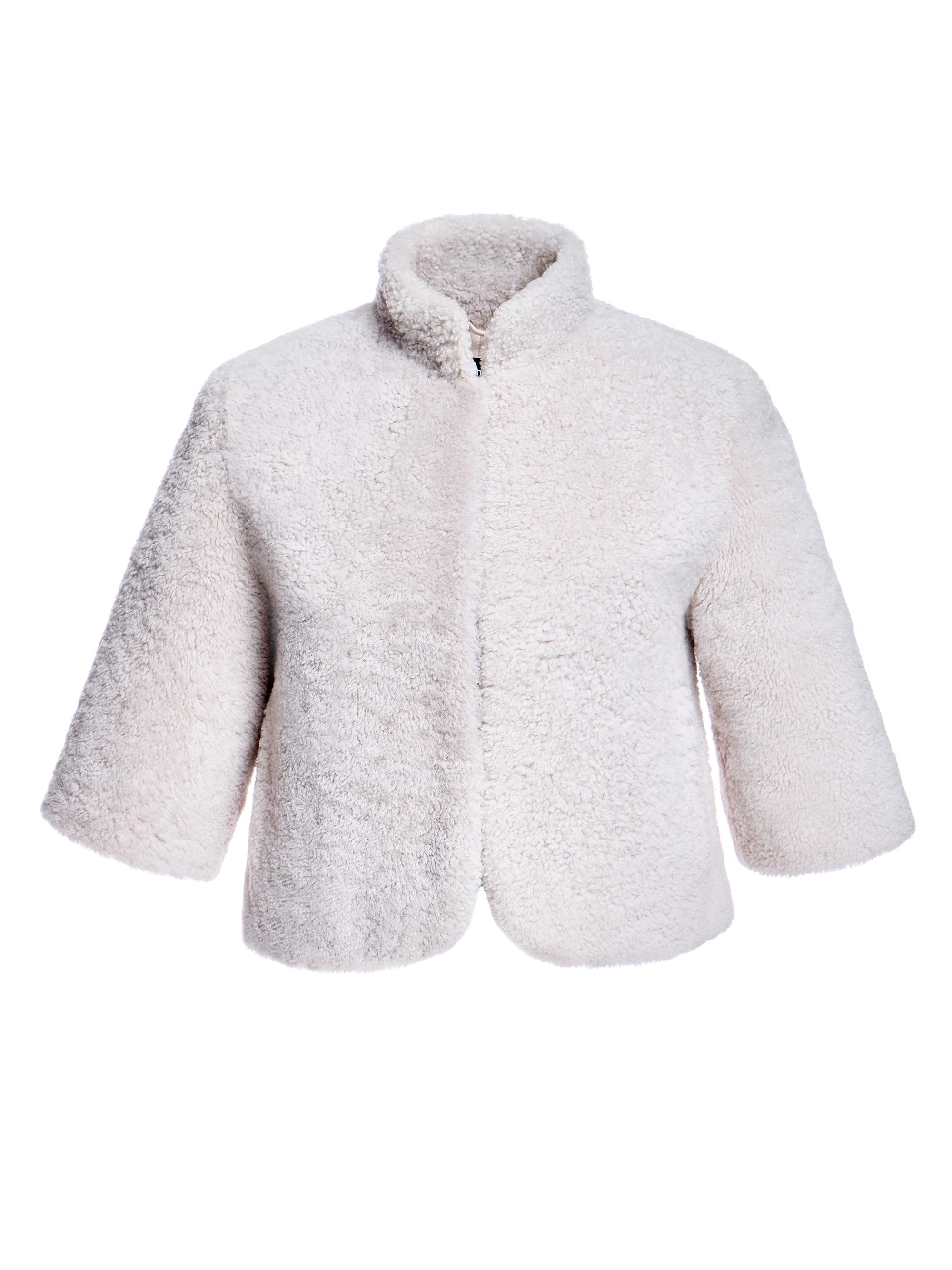 Maximilian Women's Evening Lamb Bolero Coat -
